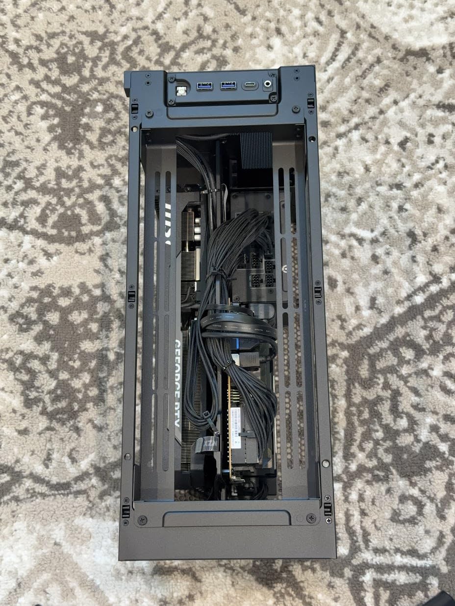 NZXT H2 Flow - Mini-ITX 20.7L High Airflow PC Case - Includes 2 x 120mm Top Fans & PCIe 5.0 Riser Cable - 331mm GPU - 280mm Radiator - Black customer photo 2