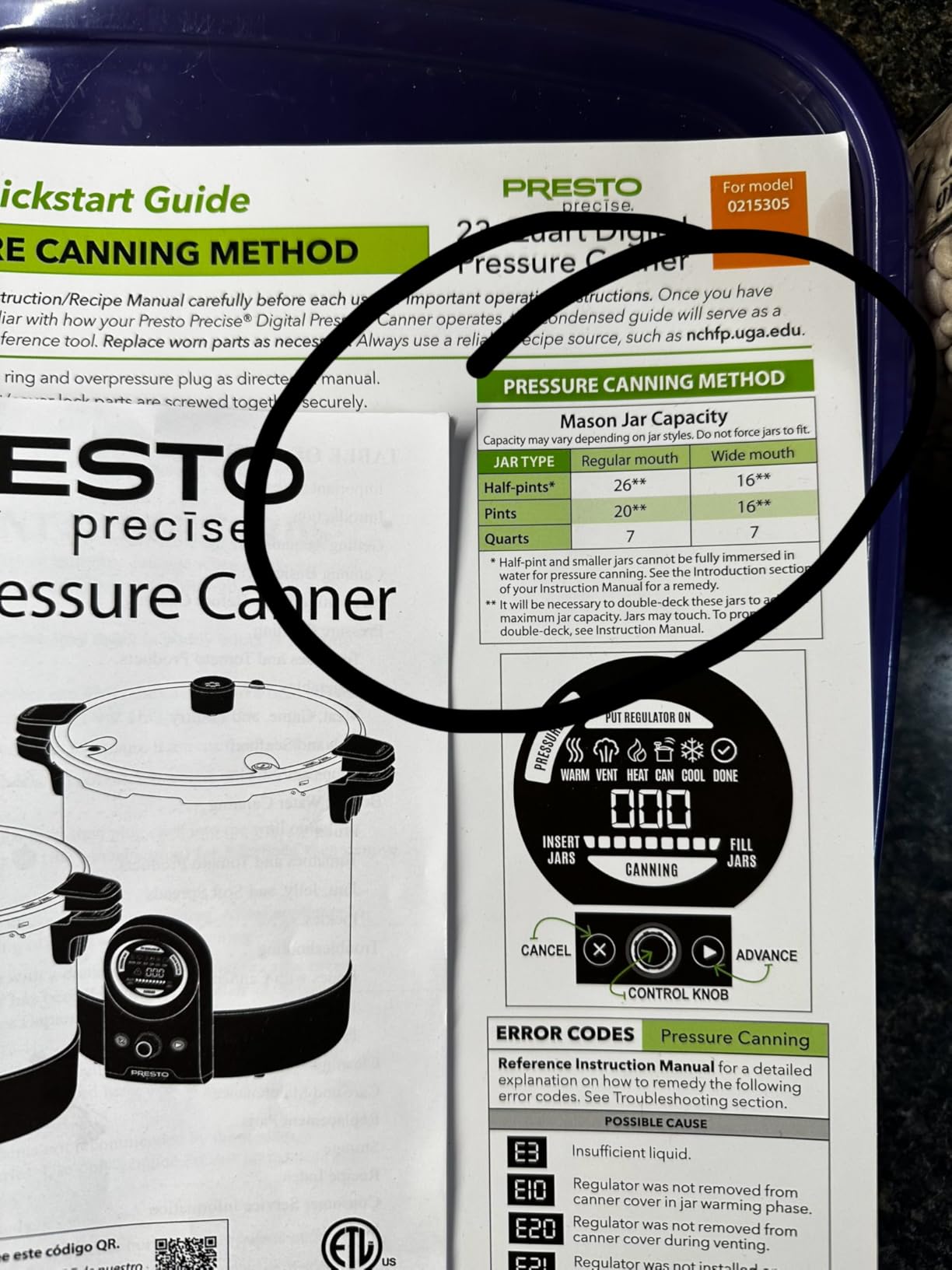 Presto 02154 Precise 16-Quart Digital Pressure Canner customer photo 1
