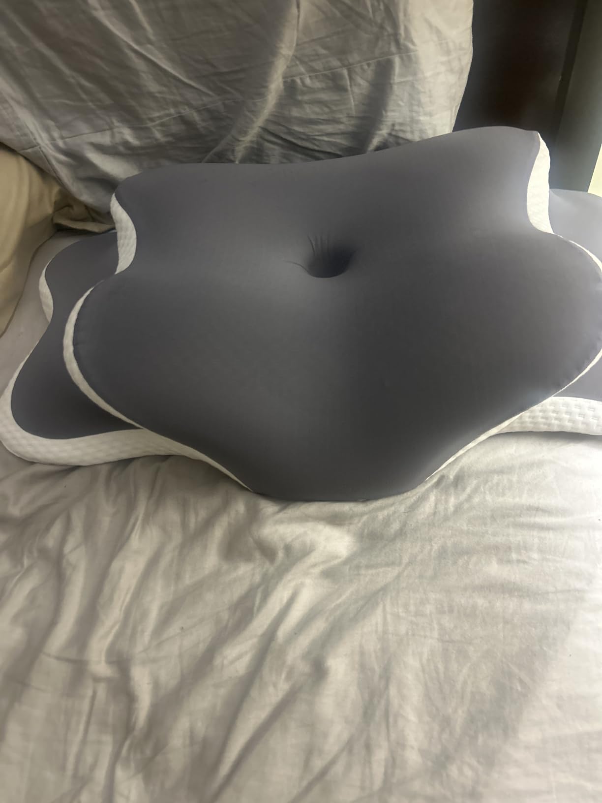 Ergo Pillow for Sleep Apnea, Neck Pain, and Snoring Relief | Cervical Neck Pillow for Side Sleepers | Orthopedic Memory Foam with Ergonomic Support customer photo 1