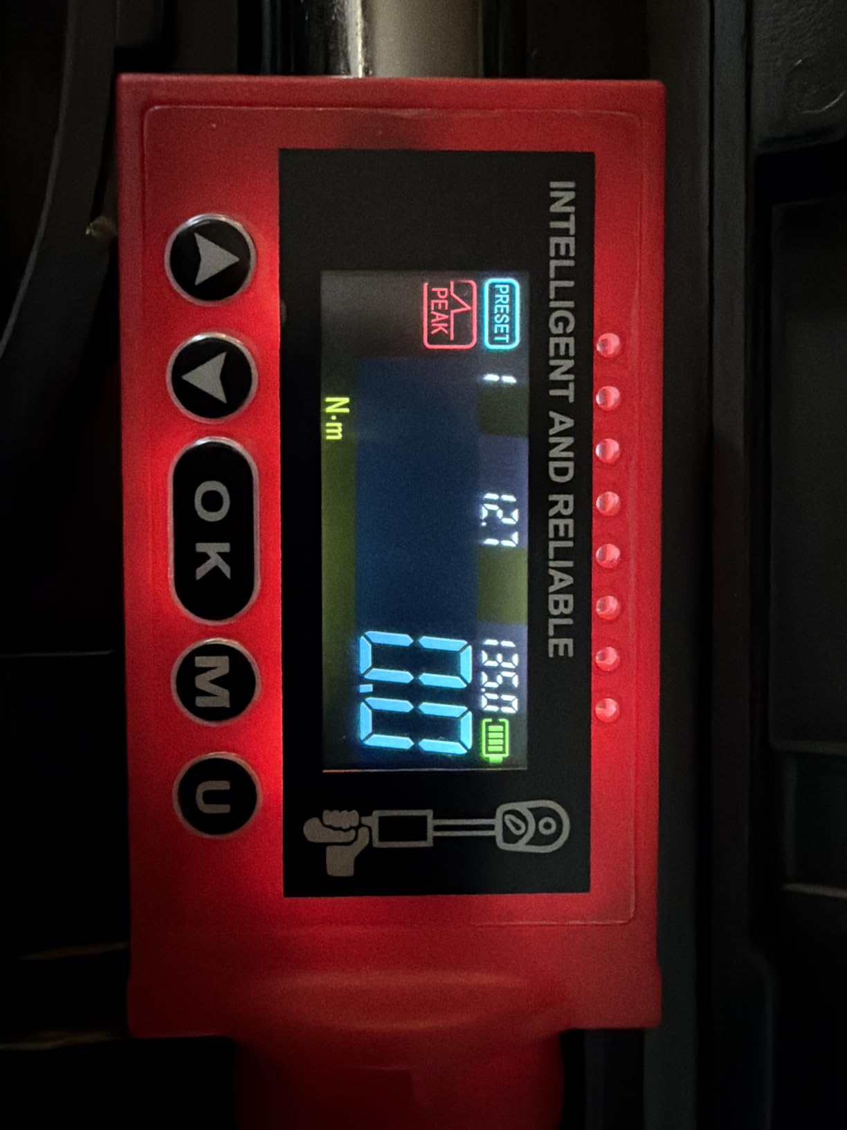 Upgrade 3/8 Inch Drive Digital Torque Wrench 5-100FT-LB/0-135N.M, Torque Range Accurate to ±2%, Electric Torque Wrench with Buzzer and LED Flash Notification customer photo 1