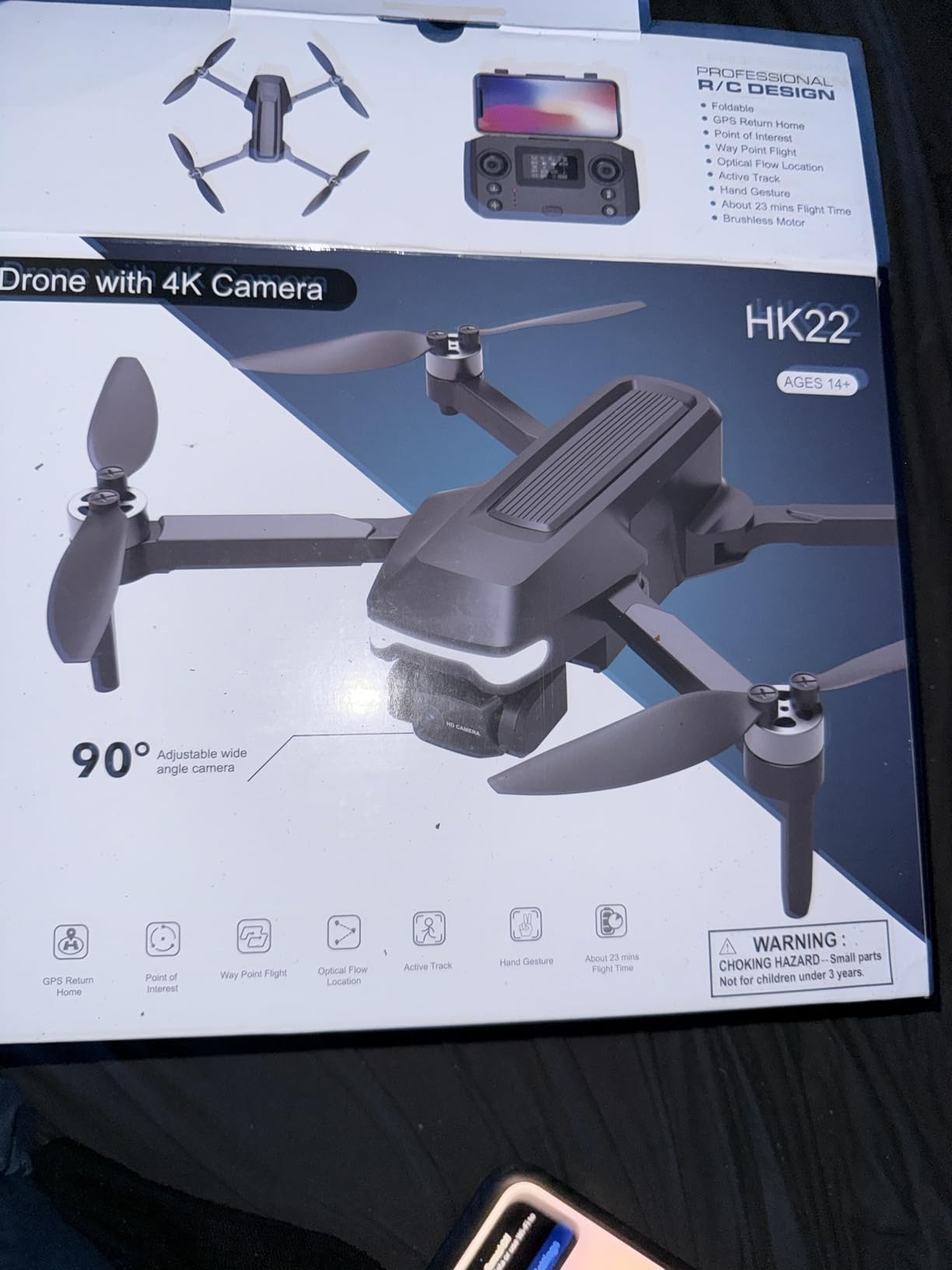 GPS Drones with Camera for Adults 4K, FPV Drone Under 249g with Brushless Motor, GPS Auto Return, Follow Me, Waypoint Flight, Foldable Drone with Gesture Control, 46Mins with 2 Batteries, Black Gray customer photo 2