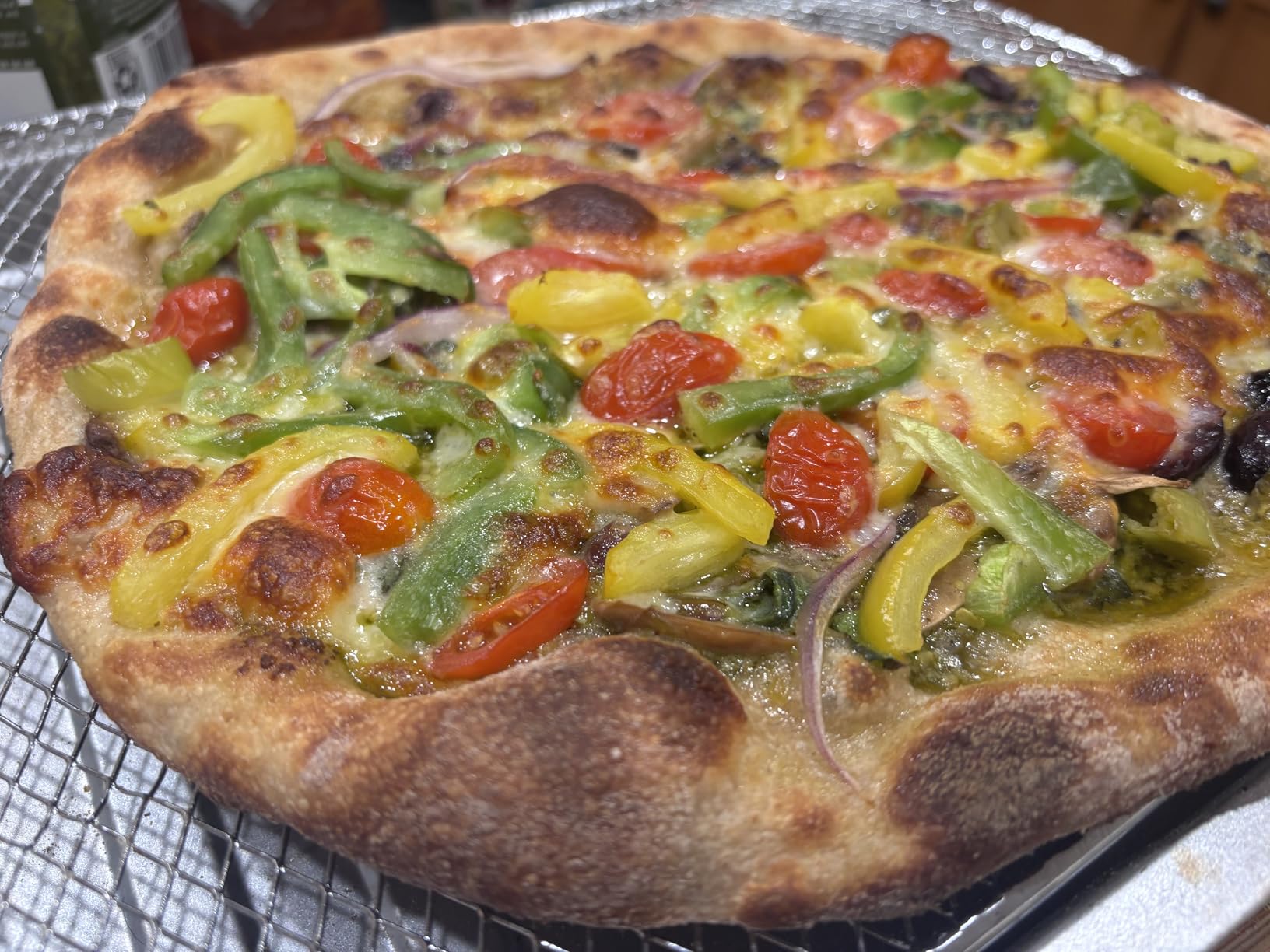 Gourmia Indoor Pizza Oven Air Fryer Toaster - 1800W Countertop Multi-Cooker with Pizza Stone, Digital Controls & 6 Presets, Stainless Steel customer photo 1