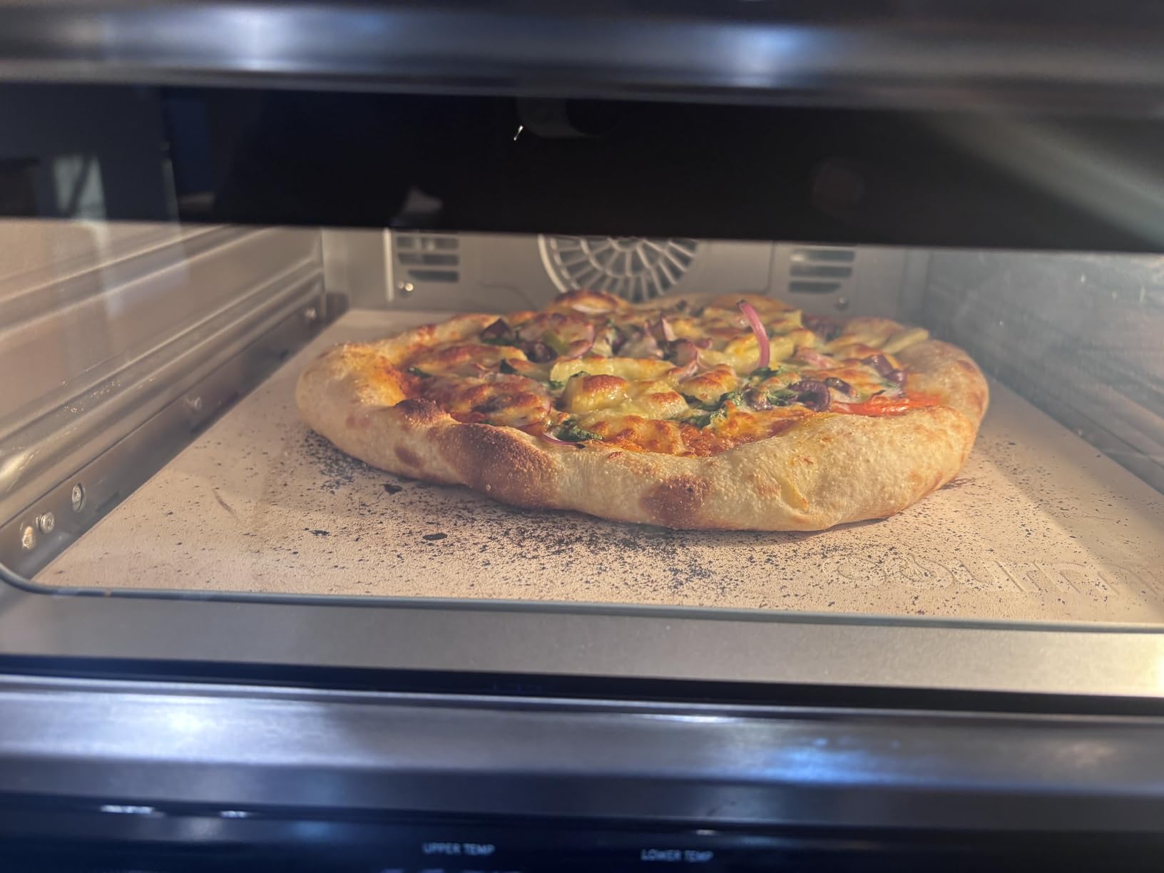 Gourmia Indoor Pizza Oven Air Fryer Toaster - 1800W Countertop Multi-Cooker with Pizza Stone, Digital Controls & 6 Presets, Stainless Steel customer photo 2