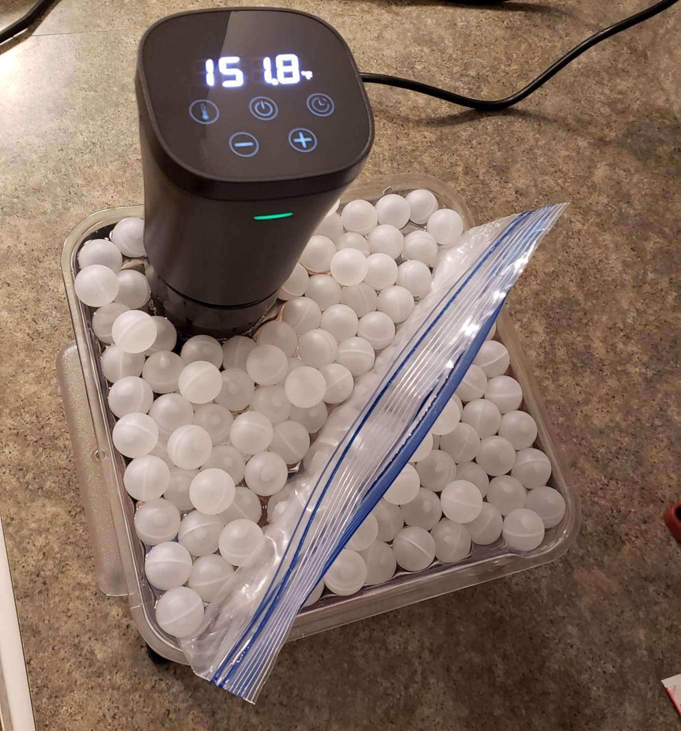 Sous Vide Machine Cooker, Immersion Circulator with Recipe, 1000W, Delay Start Function, Temp and Time Digital Display Control customer photo 2