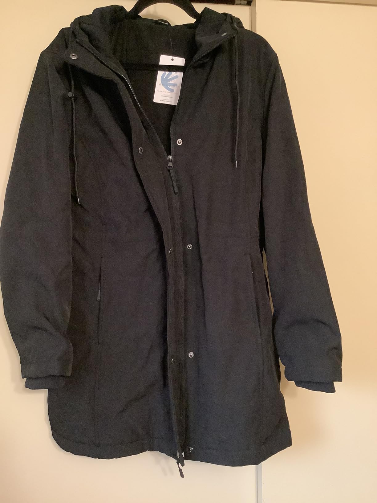 GOTOBI Graphene Heated Jackets for Women with 12V 18400mAh Battery Pack, Hood Fleece Lined Windproof Waterproof Coat customer photo 1