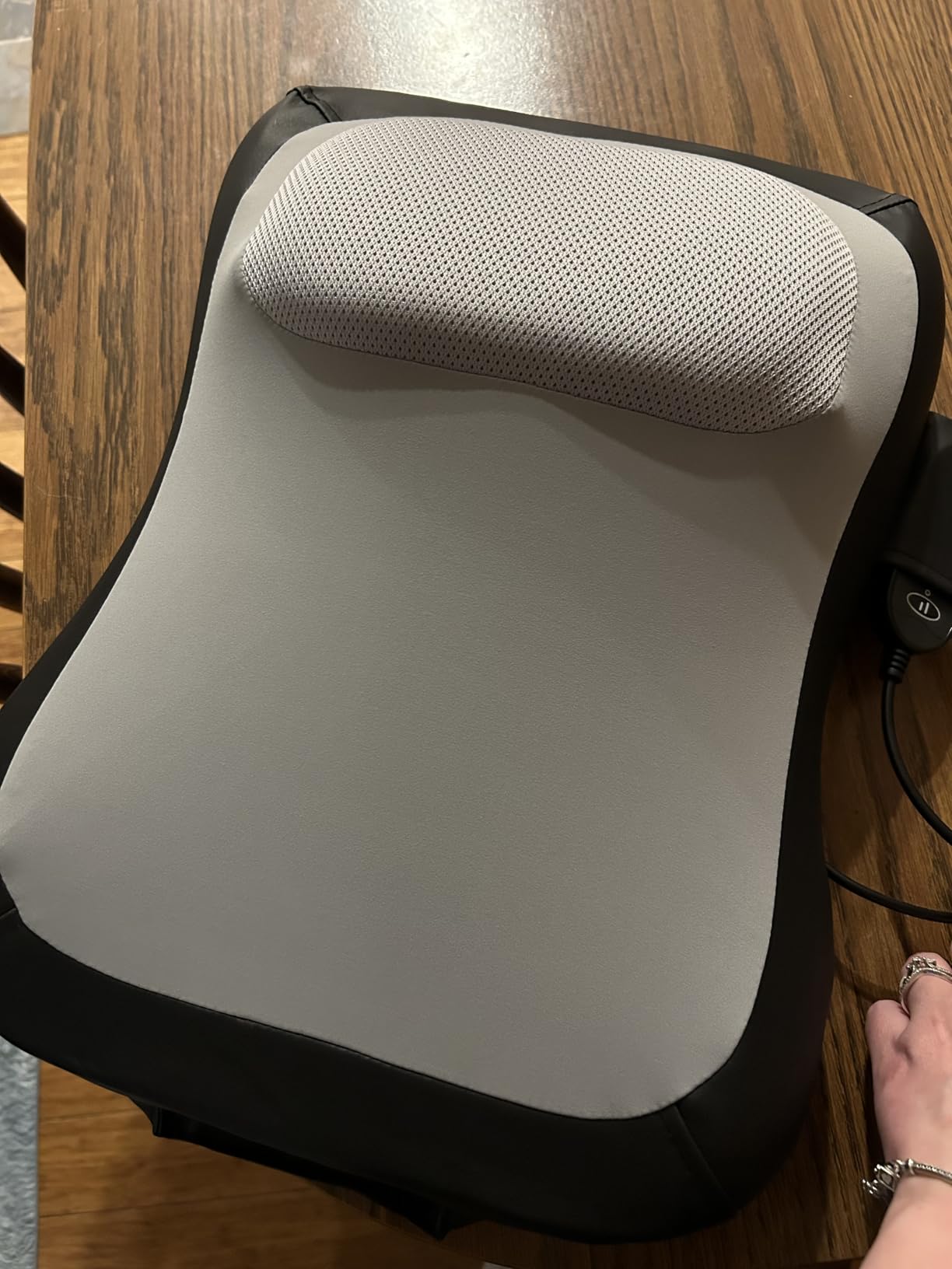 Shiatsu Back and Neck Massager for Pain Relief Deep Tissue, Up and Down Rolling Back Massager with Heat, 3D Kneading Massage for Office Home Car customer photo 2