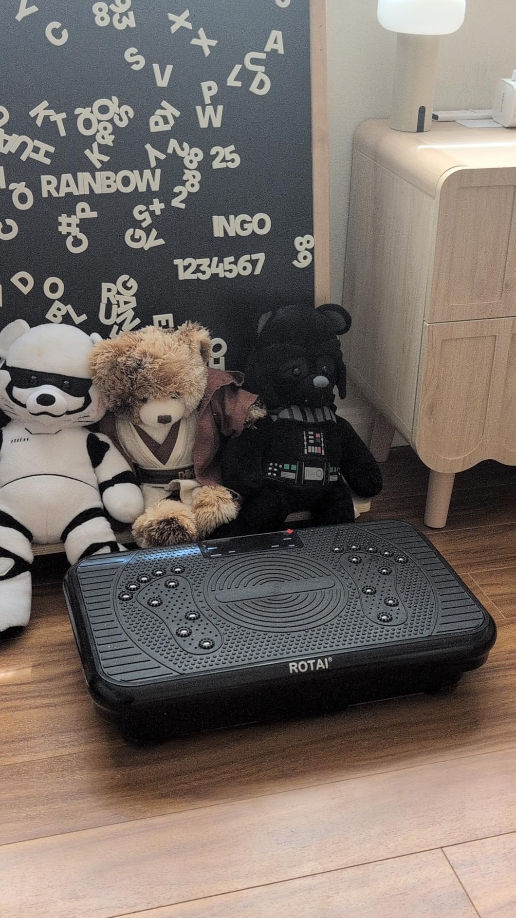 Vibration Plate Exercise Machine for Lymphatic Drainage Massager & Weight Loss, 400 lbs Capacity Whole Body Vibrating Shake Plate Workout for Women and Men customer photo 1