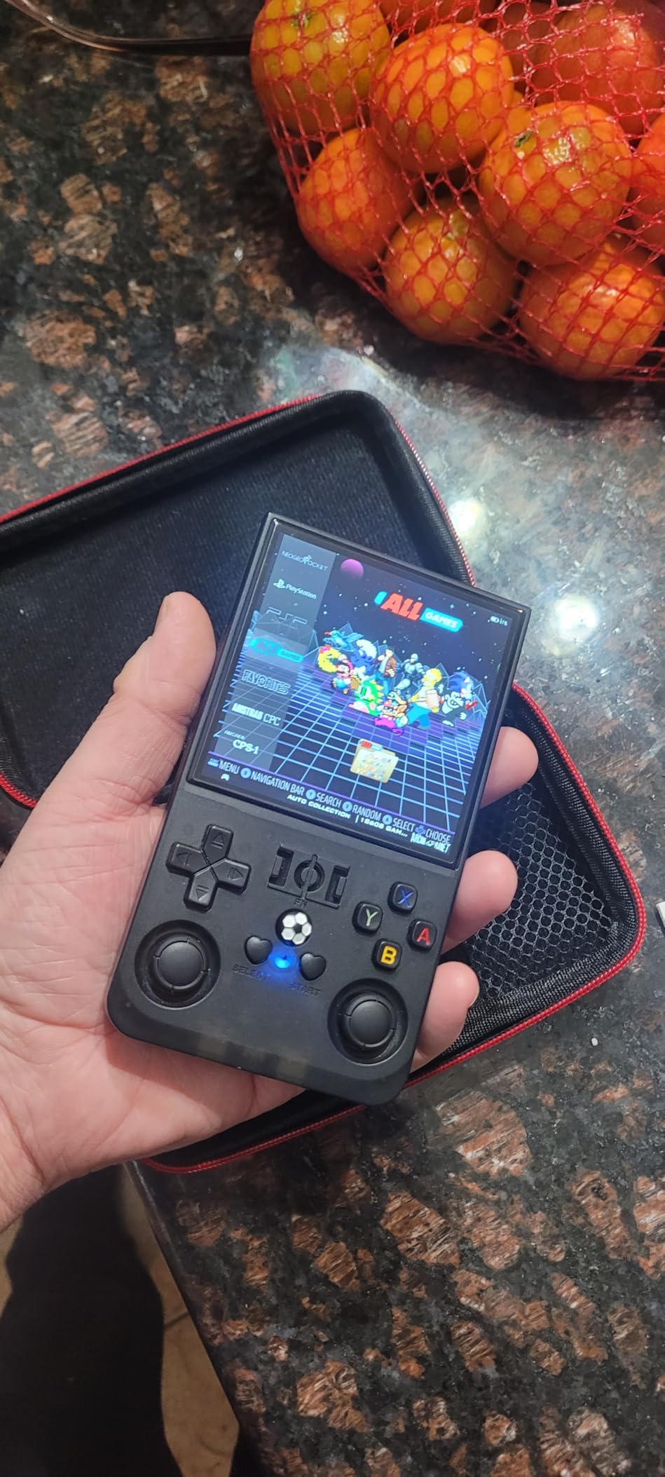 R36MAX Retro Handheld Game Console, 4.0 Inch 720x720 IPS Screen, 64GB Built-in 18,000+ Classic Games, Portable Linux System, 4000mAh Battery customer photo 1