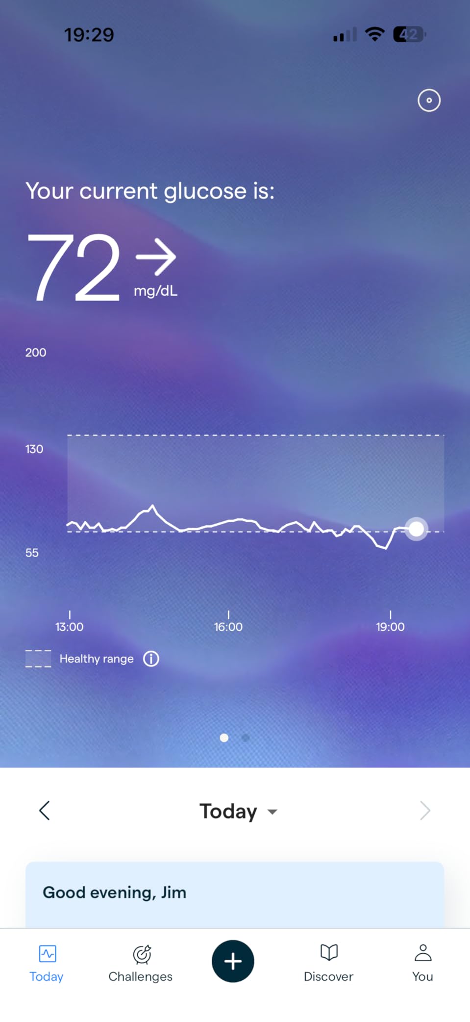 Lingo Continuous Glucose Monitor (CGM) & App (Pack of 2). Made by Abbott. Know The Impact of What You Eat. 1 biosensor Lasts up to 14 Days*. Works with iOS and Android. US Only. customer photo 2