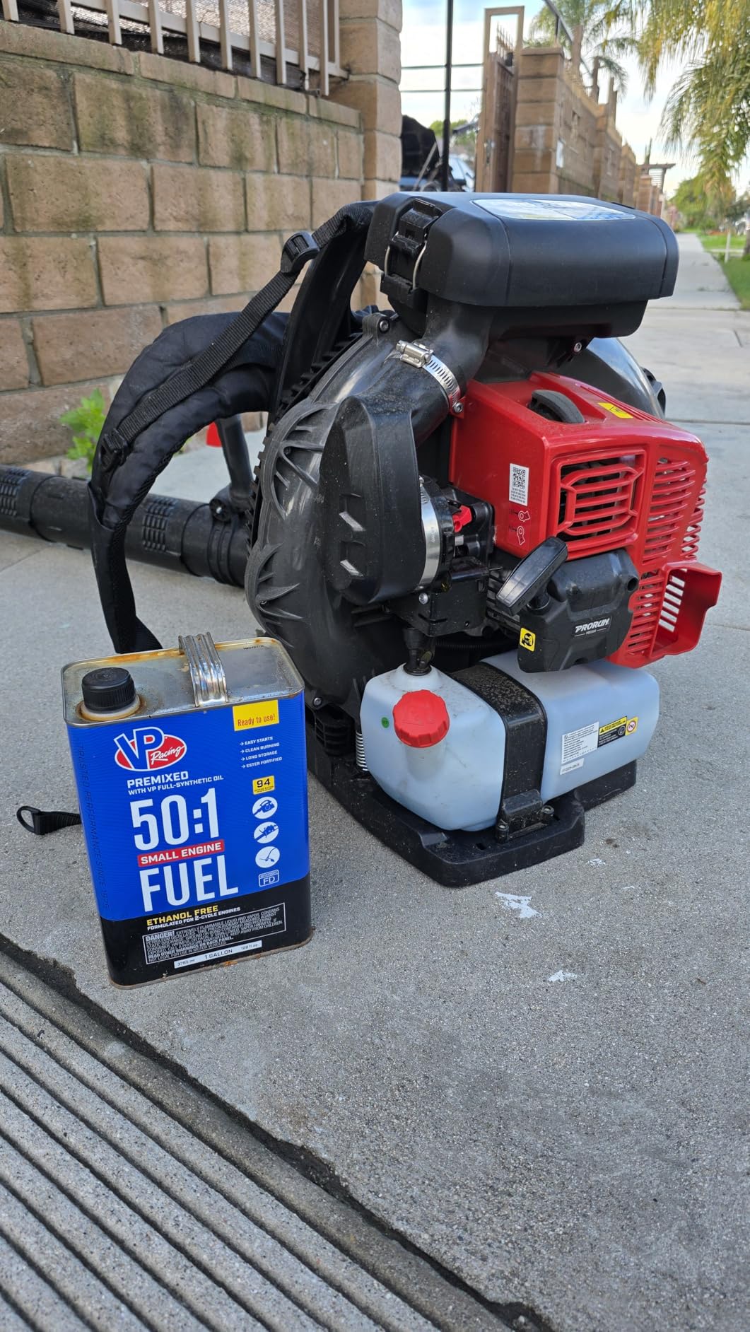 PRORUN PBB3000 Gas Backpack Leaf Blower, 79.9cc Commercial-Grade, 250 MPH, 1125 CFM, 50N customer photo 1