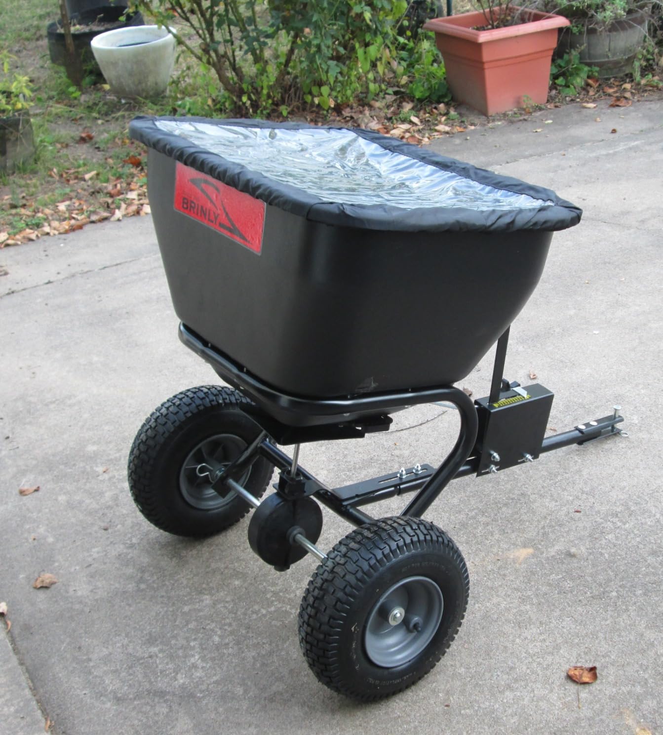 Brinly BS36BH-A Tow Behind Broadcast Spreader with Universal Hitch, 175 lb.+ customer photo 2