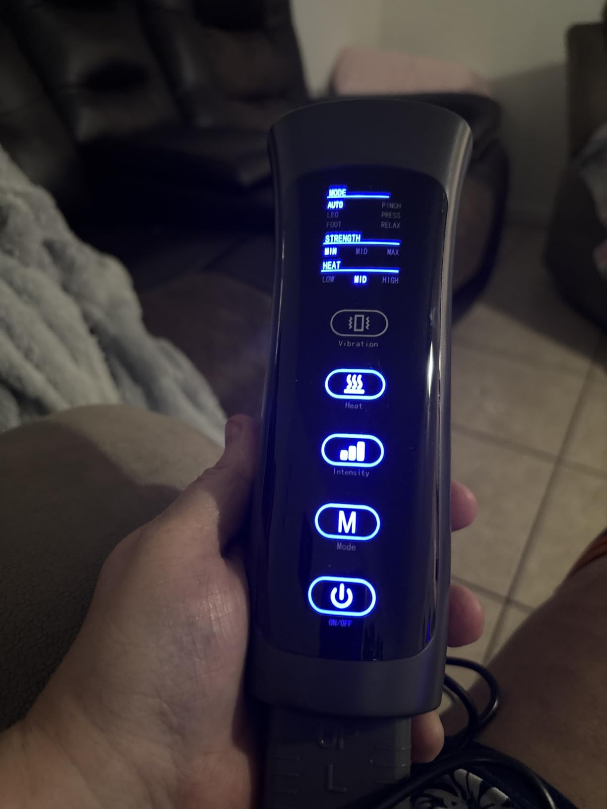 Leg Massager with Heat and Compression, Foot and Calf Massager for Circulation and Pain Relief, Compression Boots with Handheld Controller, 6 Modes 3 Intensities, Gift for Mom Dad customer photo 1