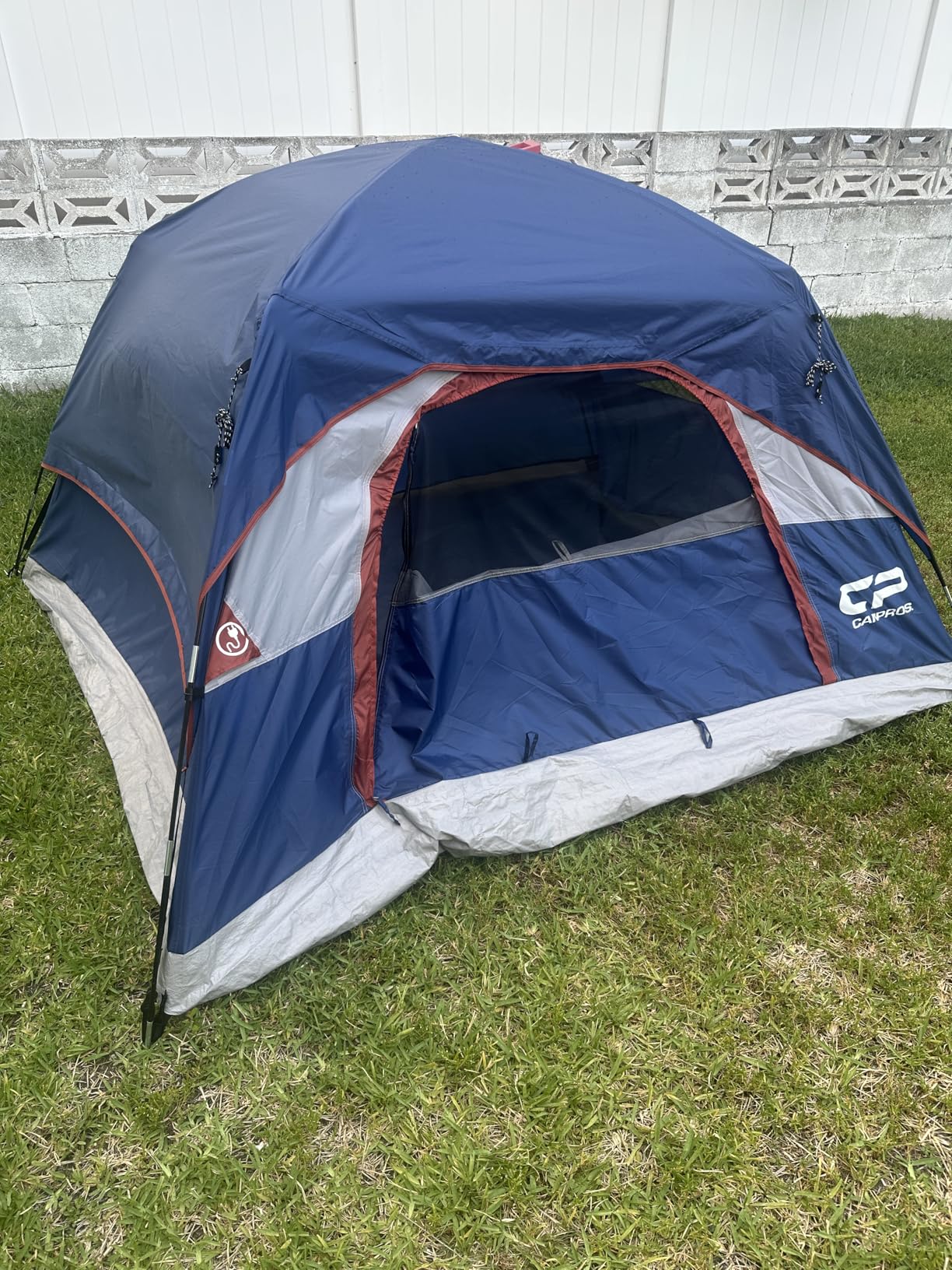 CAMPROS CP Tents for Camping 4 Person Tent Waterproof Windproof Double Layer Camping Tent, Easy Setup Dome Tent with Large Mesh Windows & Wider Door for Outdoor Camping & Hiking customer photo 2