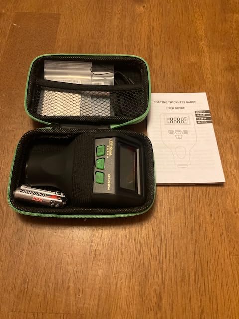 Paint Thickness Gauge - CM-224Pro Automotive Coating Thickness Meter 0-59.1 mils (0-1500 um), 0.01 mils (0.1 um) Resolution, Fe/NFe/Zn Auto Detection, Auto Calibration (Fe/Al/Zn) customer photo 2