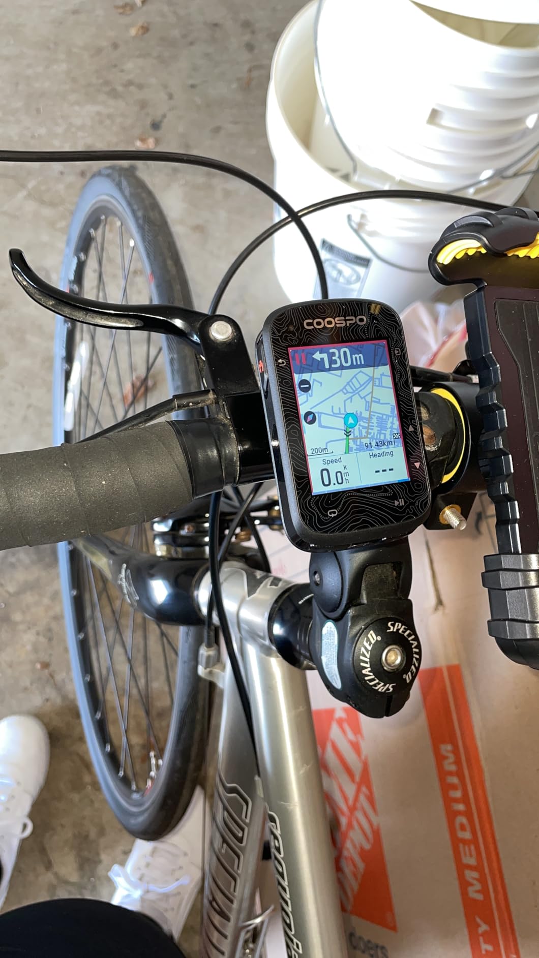 COOSPO Color Touchscreen GPS Bike Computer CS600, Wireless IPX7 Waterproof Cycling GPS Speedometer with Bluetooth/ANT+, Backlight Route Navigation, Support Bike Radar & 36H Battery Life customer photo 2