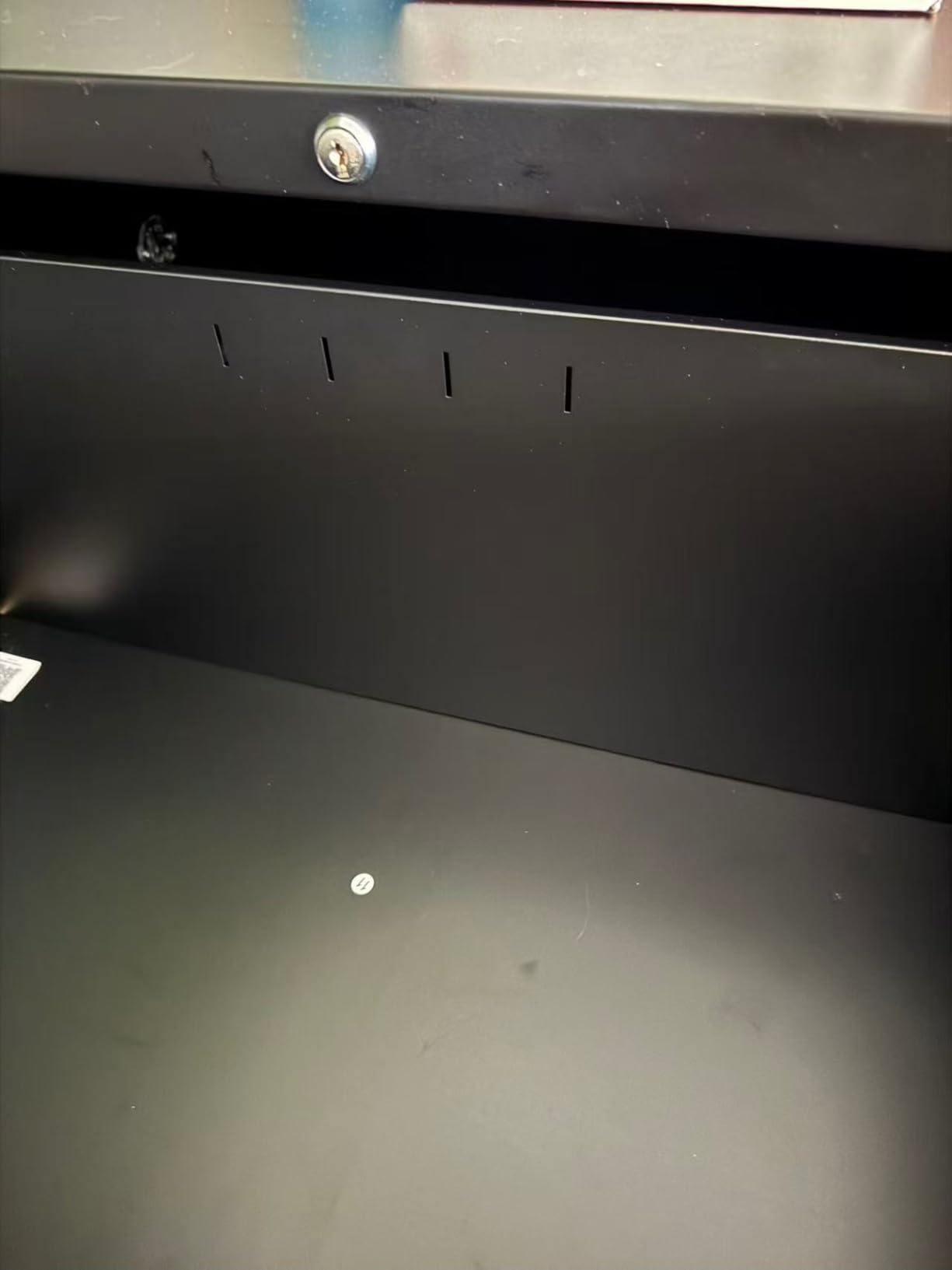 IKIMI 3 Drawer Lateral File Cabinets with Lock,Black Metal Lateral Filing Cabinet for Home Office,Wide Steel Storage Cabinet Commercial Drawer Cabinets for Legal/Letter/A4 Size Files Assembly Required customer photo 1