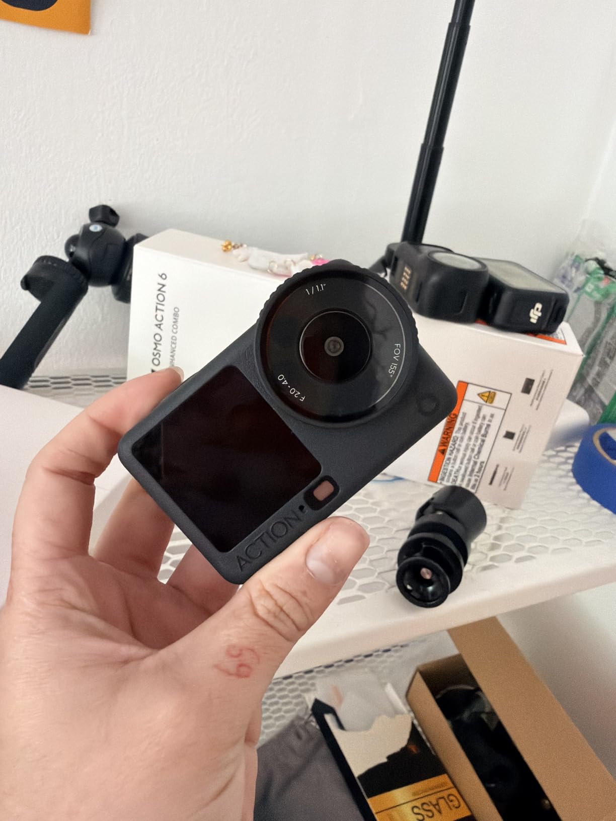 DJI Osmo Action 6 Enhanced Combo, Action Camera with 1/1.1