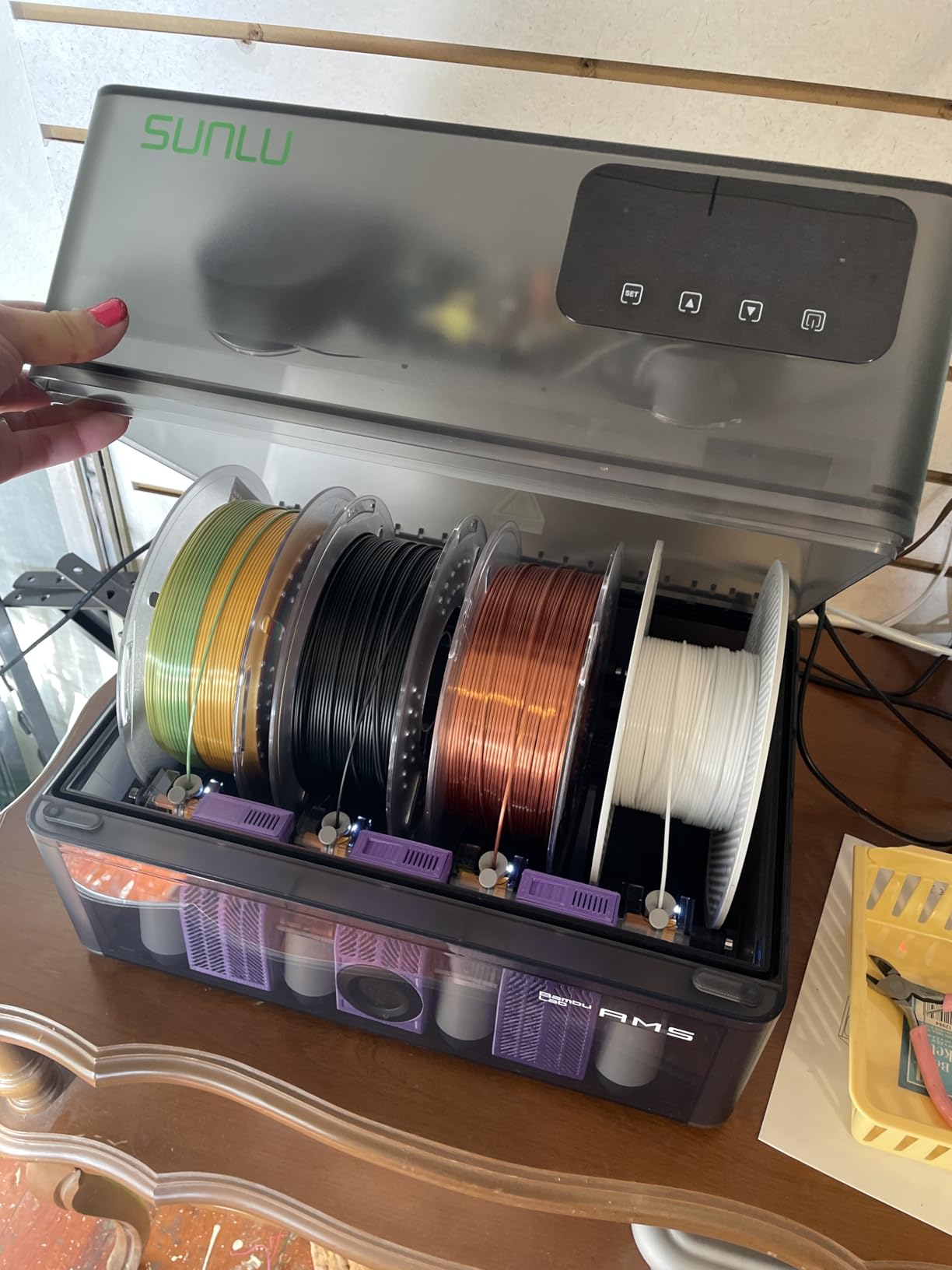 AMS Heater Upgrade for Bambu Lab AMS, Add Active Drying Function to Your AMS, Prevent Wet 3D Printer Filament & Clogs, Enables Drying while Printing, Easy Plug & Play Installation customer photo 1