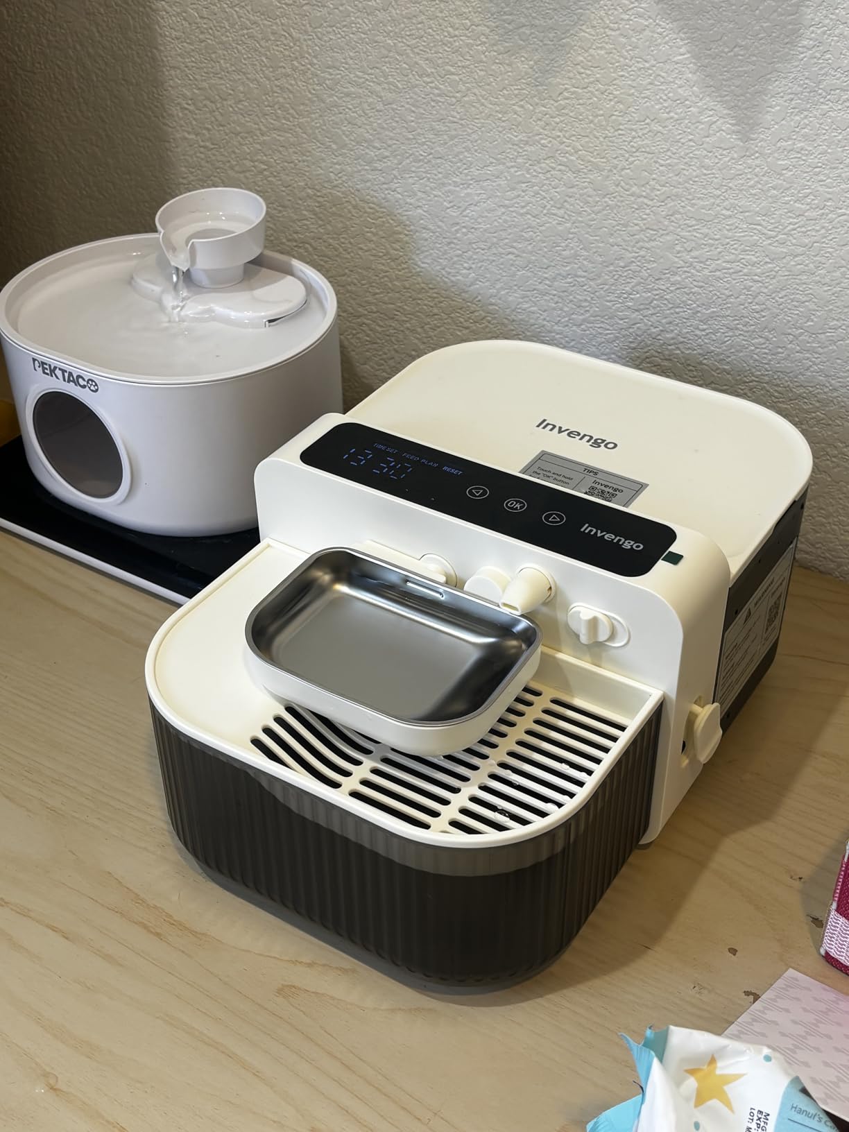 Filterless Cat Water Fountain with Wastewater Separation, 3.5L Stainless Steel Cat Fountain No Filter Needed, Wireless Pet Water Fountain for Cats & Small Dogs, 180-Day Battery, Smart Alert customer photo 1