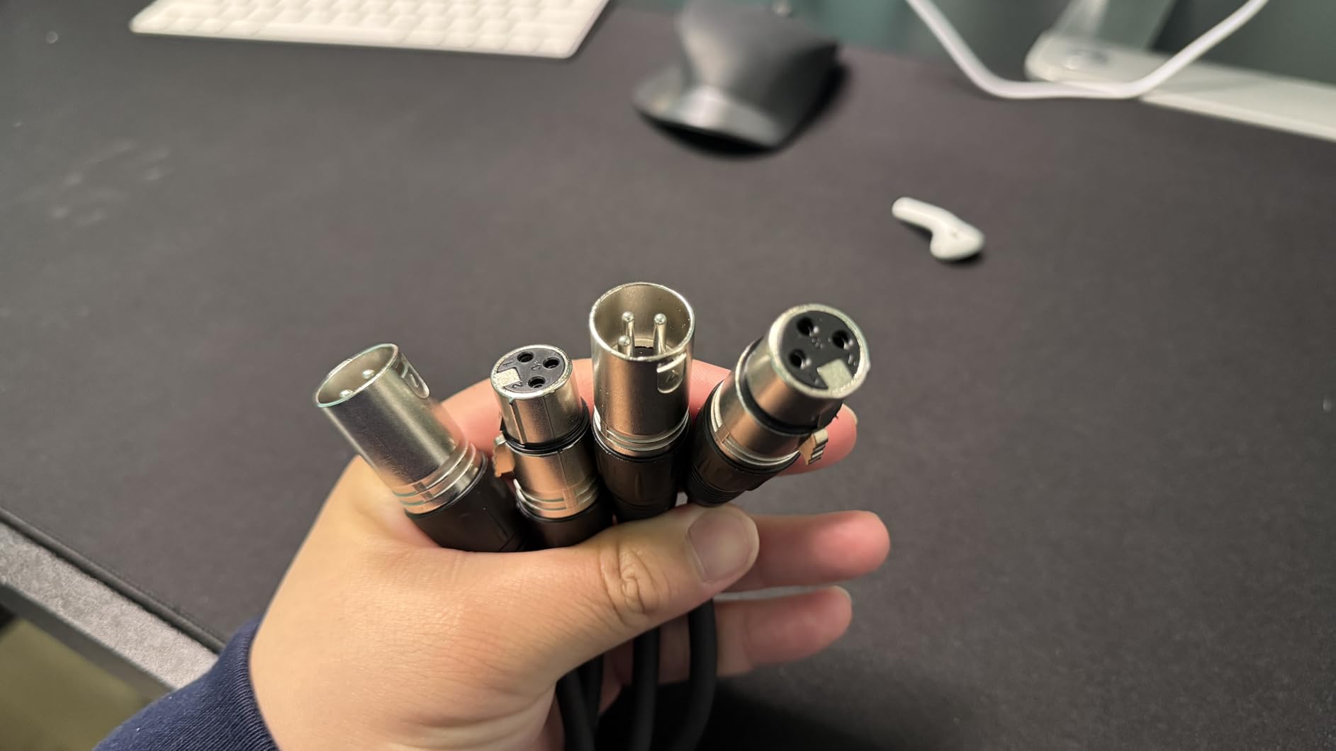 Podcast Equipment Bundle for 4, All-in-One Audio Mixer with Dynamic Microphones Noise Reduction for Live Streaming/Recording/Singing, PC, Smartphone, TikTok M100 3rd customer photo 2