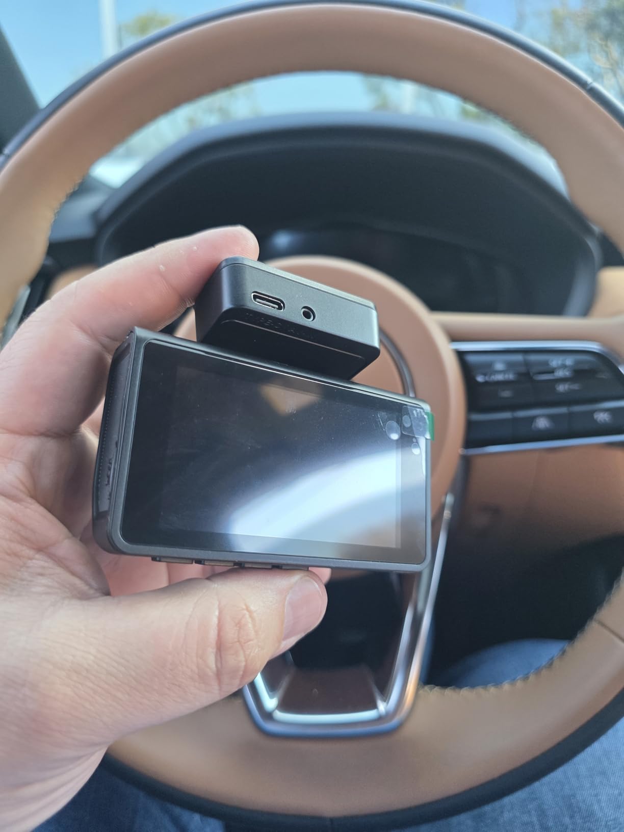 4K+2K+2K 3 Channel Dash Cam Front and Rear, 128GB Card Included, Dash Camera for Cars 5.8G/2.4G Dual Wifi, Built-in GPS, Night Vision, WDR, 170°Wide Angle, G-Sensor Emergency Lock, 24H Parking Monitor customer photo 1