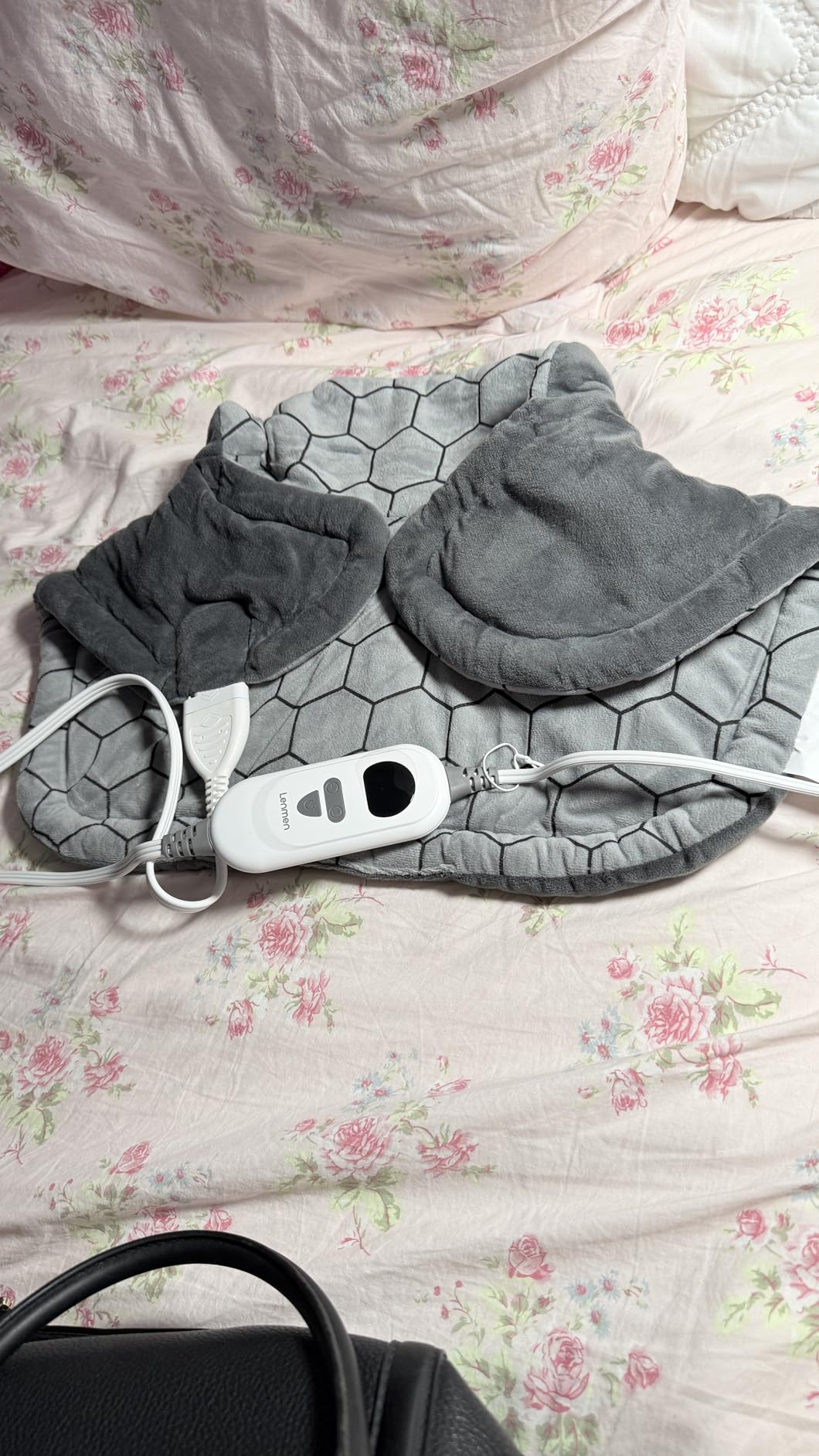 Graphene-Infused Heating Pad with 3X Deeper Pain Relief, 30% Heavier Weighted Heating Pad for Neck and Shoulders and Back, 25