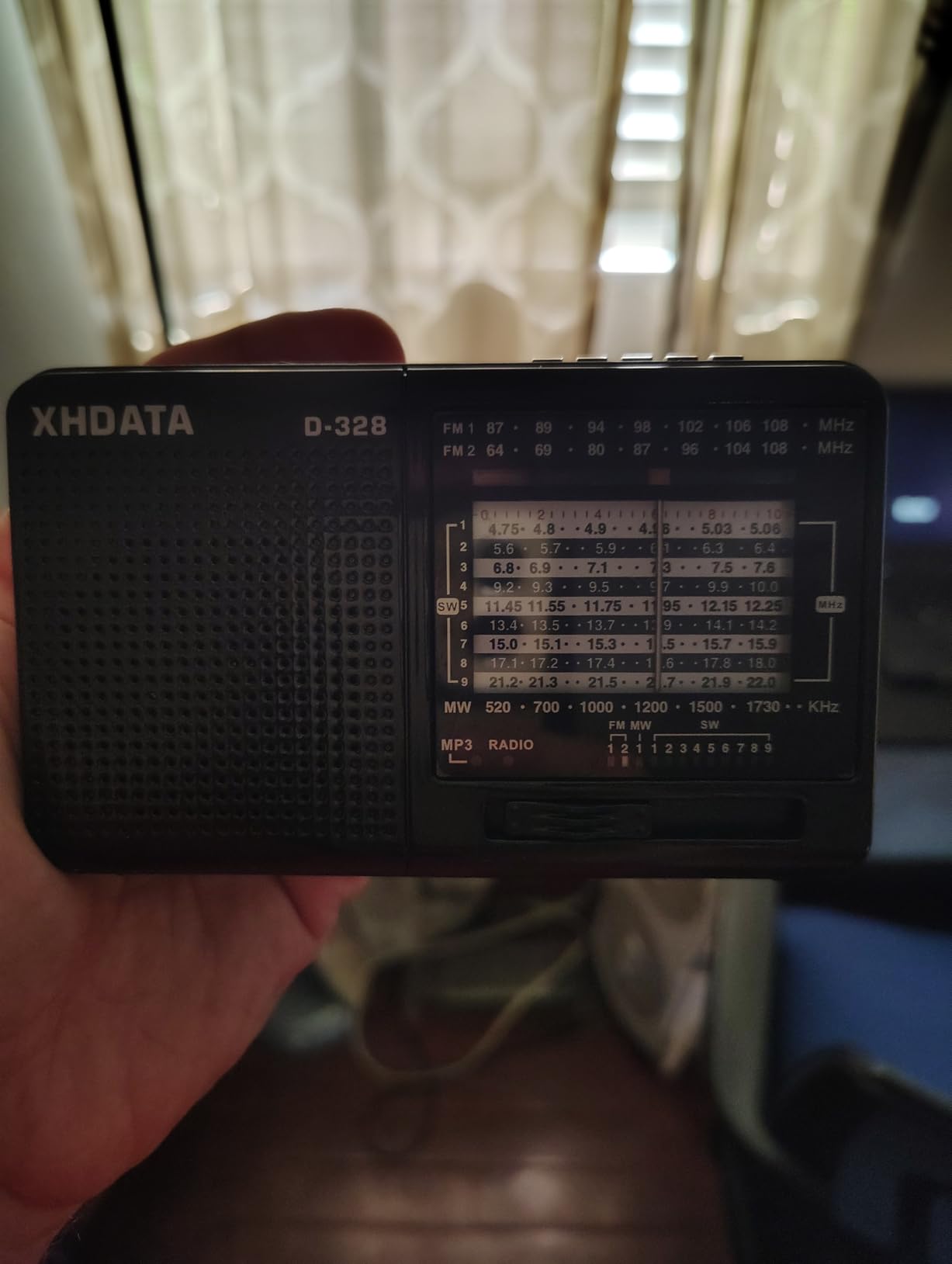 XHDATA R108 Portable Radio AM/FM/SW/LW/Airband Shortwave Radio Receiver Battery Operated with Good Reception, Great Sound Speaker Stereo Alarm Clock External Antenna customer photo 2