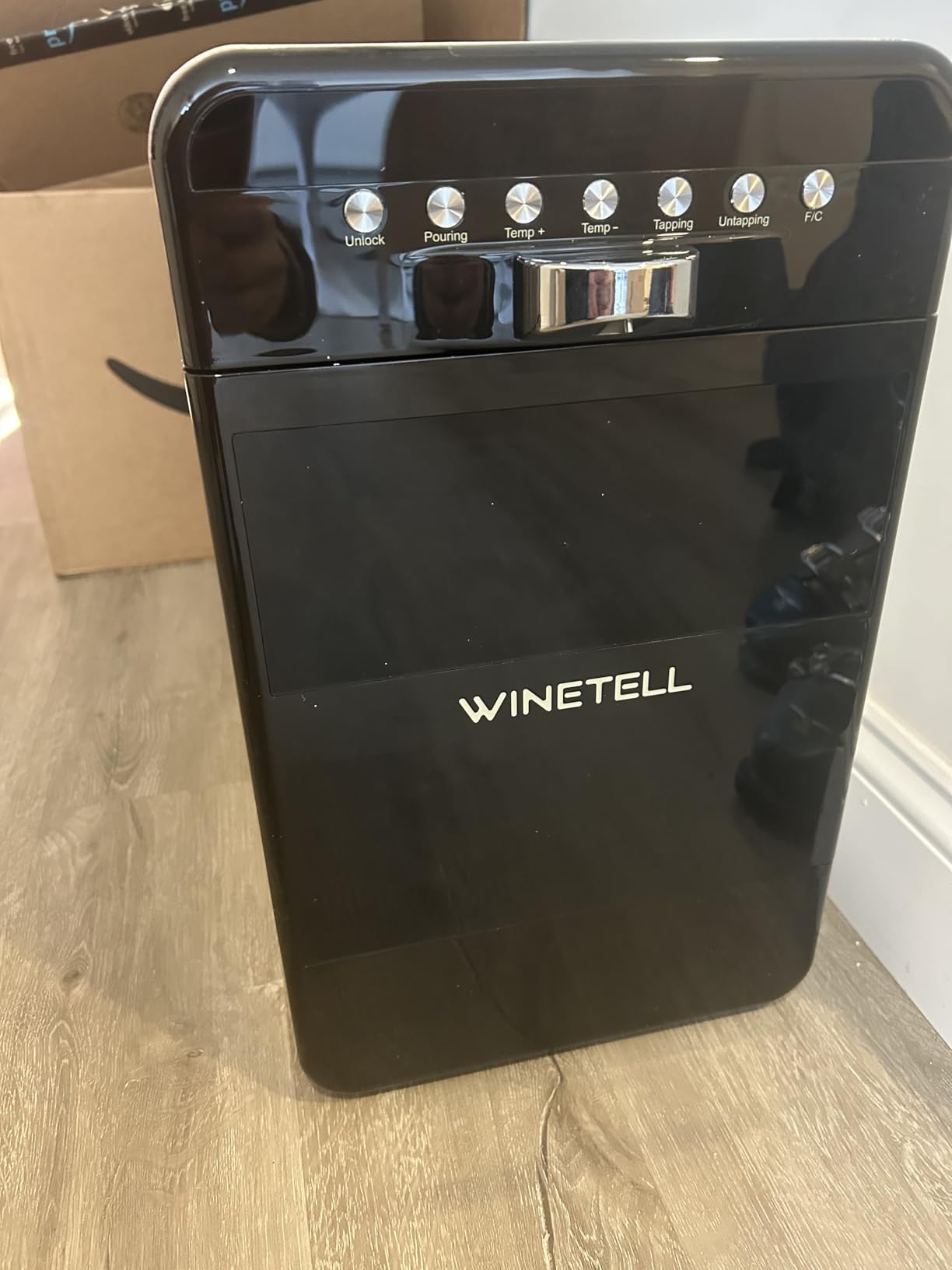 Wine Preservation System - Wine Saver & Dispenser with Adjustable Temperature Control, Preserves Wine Freshness & Flavor, for Home, Office & Hotel, Without Removing Corks (White) customer photo 1