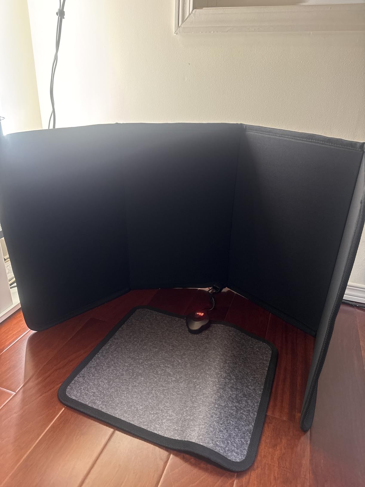 Under Desk Heater Foldable, Quiet Space Heater for Office with Timer, 8 Temp Levels, Auto Shut Off, Energy Efficient customer photo 1