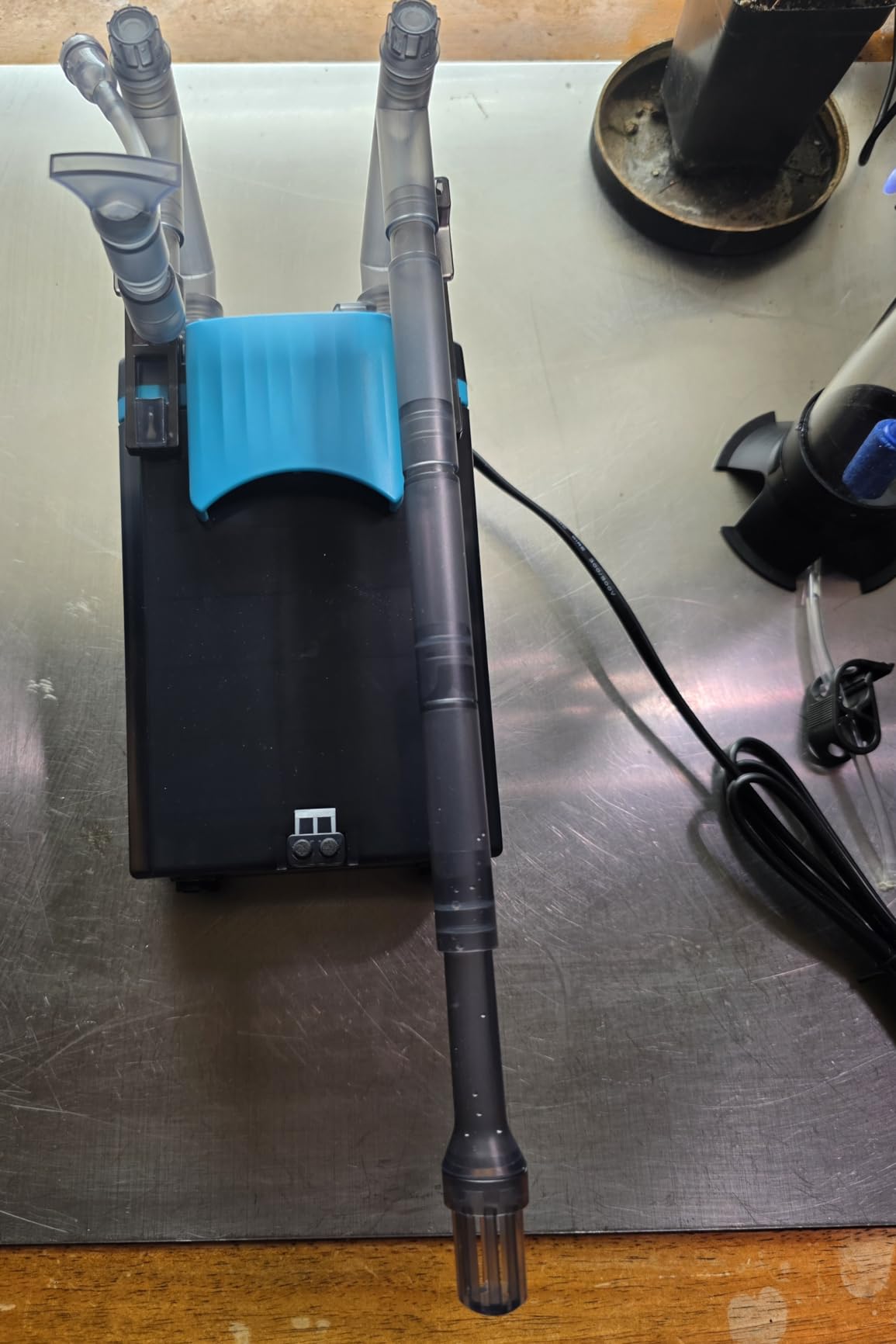 FZONE Aquarium Hang on Back Filter, 4 Stage HOB Filter for Mini and Nano Desktop Tanks, 106GPH Adjustable Flow, with Rainfall, Duckbill, Direct Flow outlets (S) customer photo 2