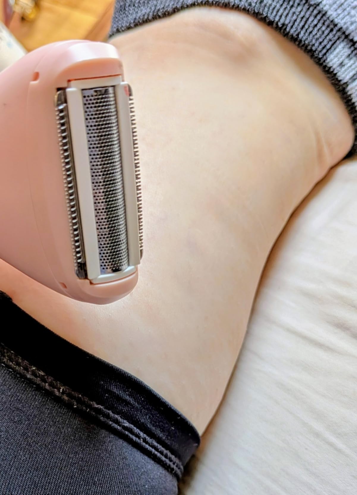 Bikini Trimmer for Women, 3-in-1 Electric Razors for Women, IPX7 Waterproof Rechargeable Cordless Pubic Hair Shaver, with LED Display, for Ladies Bikini Pubic, Face, Underarms, Legs (Pink) customer photo 1