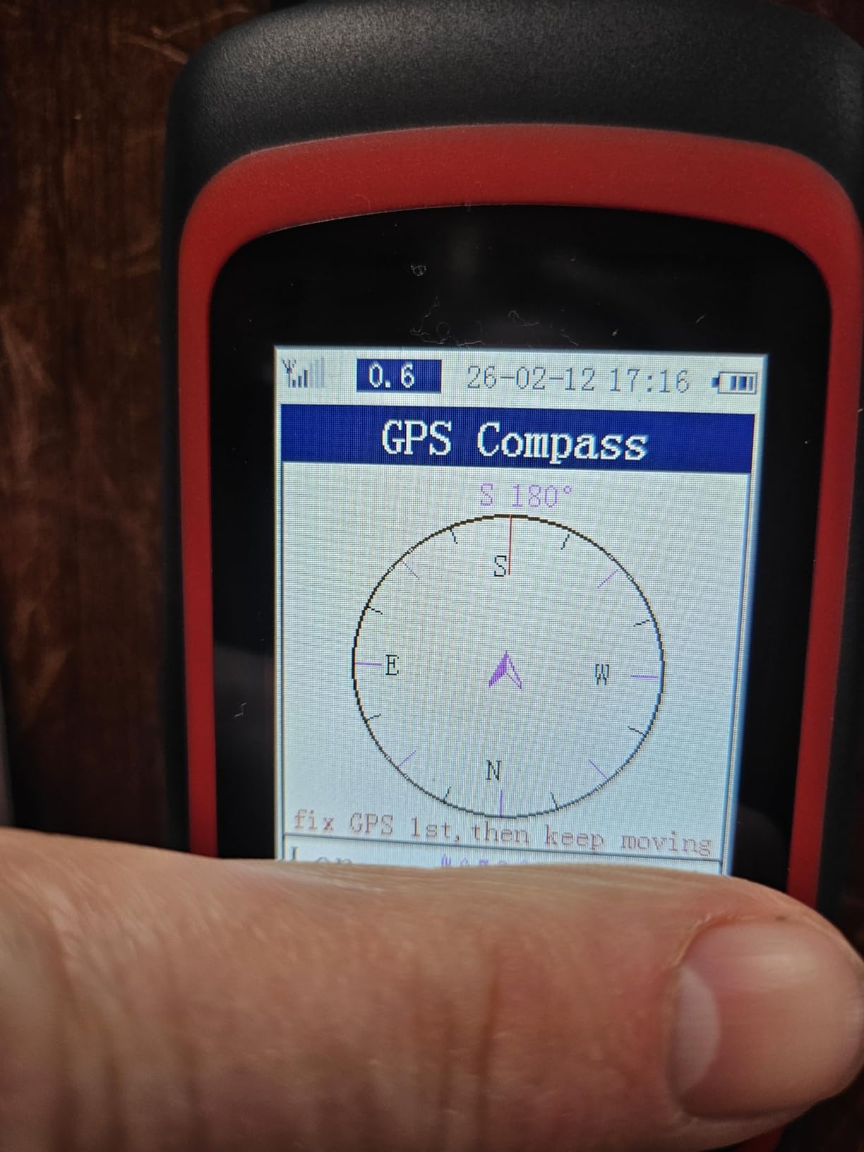 A6 Handheld GPS for Hiking, Rugged Waterproof GPS Navigator with 20 Hrs of Battery Life, 2 Navigation Mode, 2.4