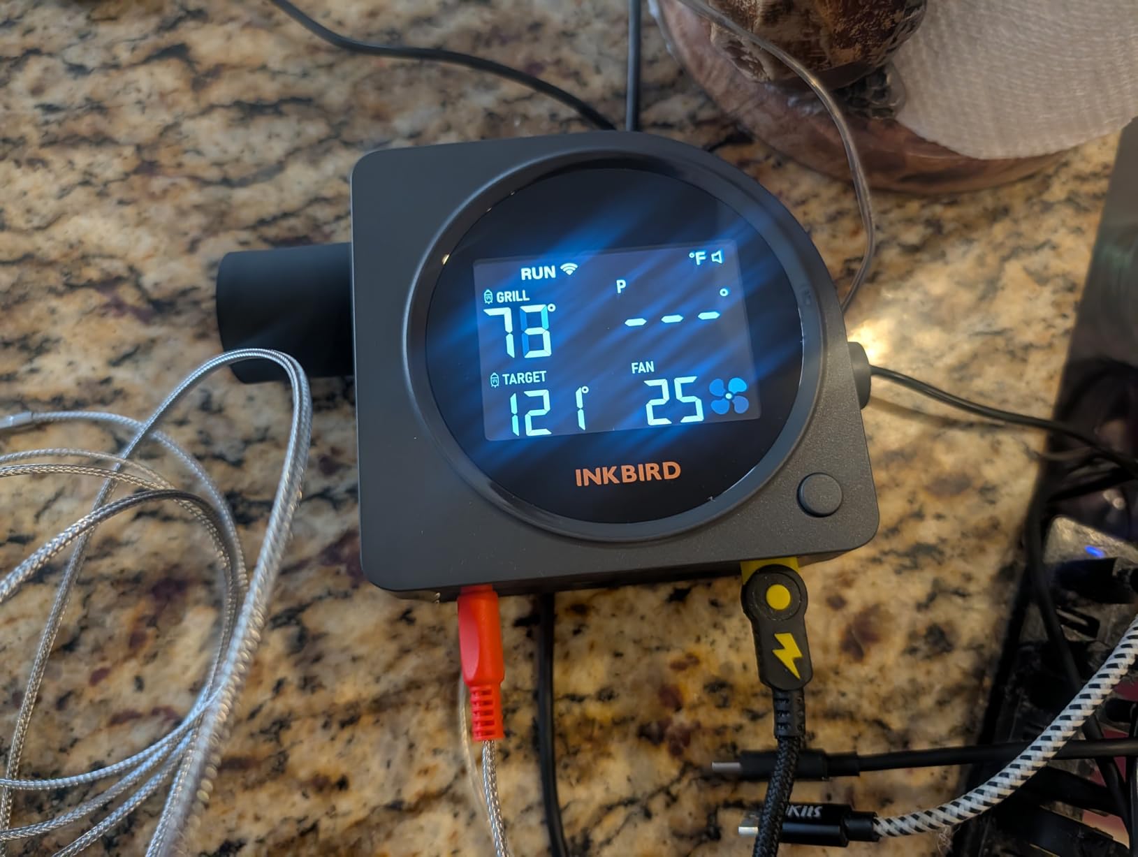 5G Wi-Fi & Bluetooth BBQ Temperature Controller, INKBIRD Automatic Smoker Fan with LCD Screen for Ceramic Grill | Mobile Notification Timer Alarm Calibration for BGE, Kamado, Akorn, Weber, 5 Probes customer photo 2