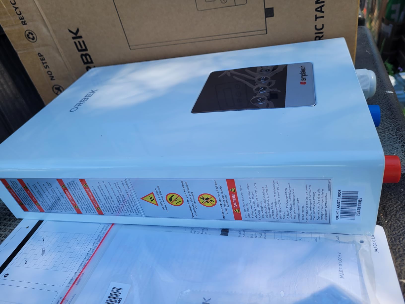 14kW Tankless Water Heater Electric, ORBEK On Demand Instant Hot Water Heater 240V, Max 3.38 GPM, Supply for 2-3 Fixtures, ETL Certified, Indoor Installation, New Upgraded 2.0 customer photo 2