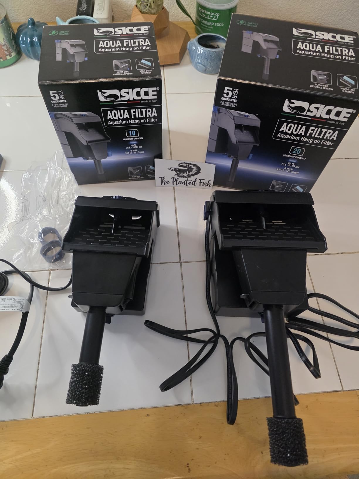 Sicce Aqua Filtra 10 Hang On Back Aquarium Fish Tank Power Filter Up to 10 Gallon Aquariums - Quiet 3-Stage HOB for Freshwater & Saltwater customer photo 1