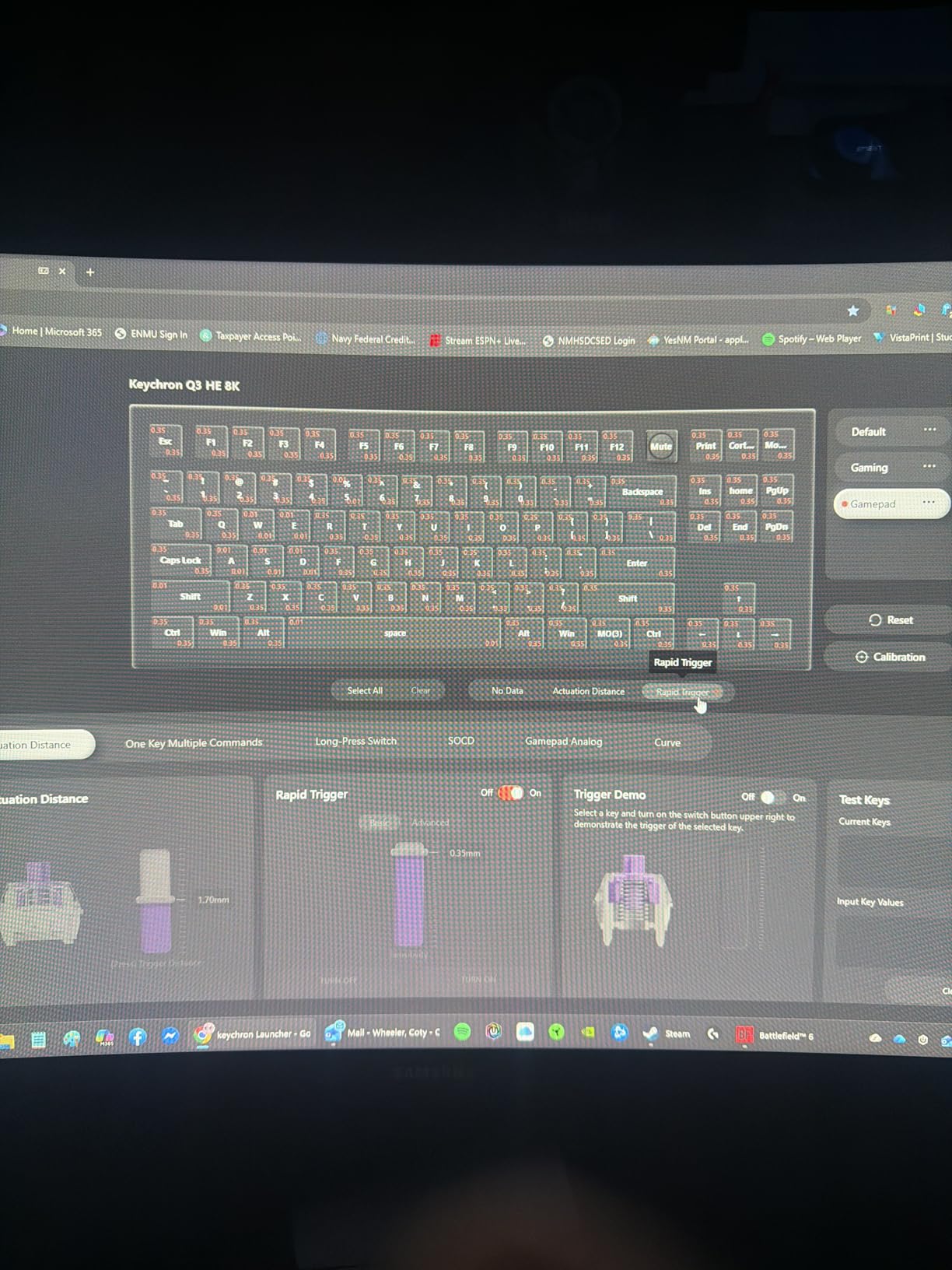 Keychron Q3 HE 8K Magnetic Switch Wired Keyboard, Adjustable Actuation Point Launcher Web App Aluminum Body with PBT Keycaps Hot-Swappable Ultra-Fast Lime Magnetic Switch TKL for Mac Windows Linux customer photo 2