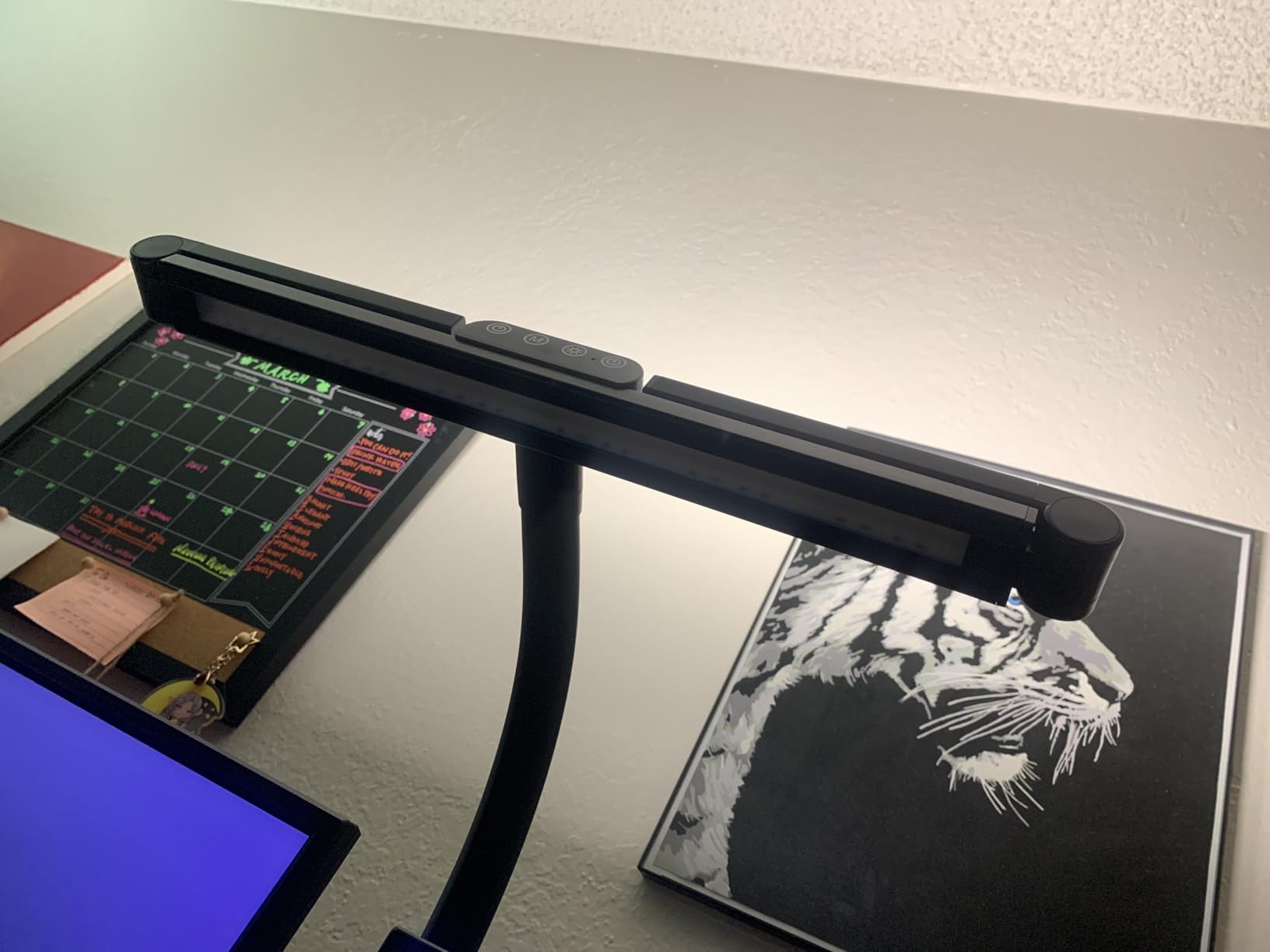 LED Desk Lamp for Home Office with Base, 28.2