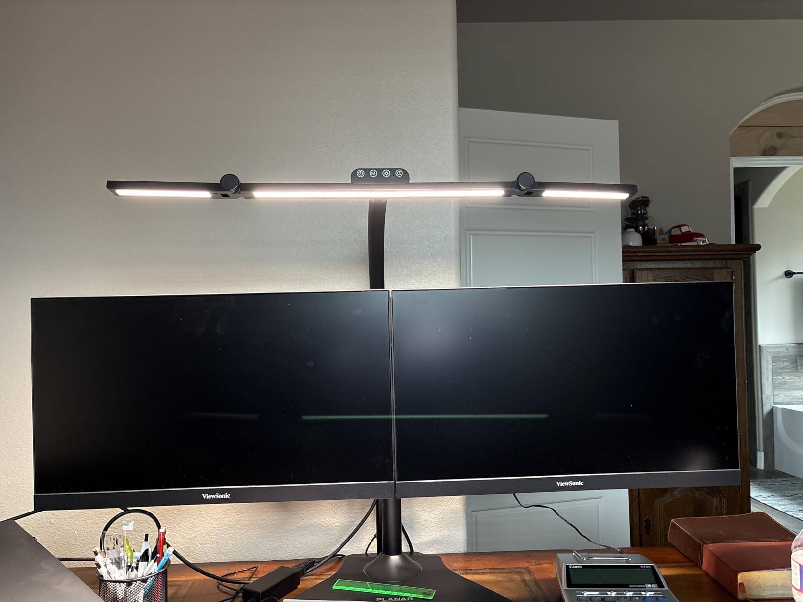 LED Desk Lamp for Home Office with Base, 28.2