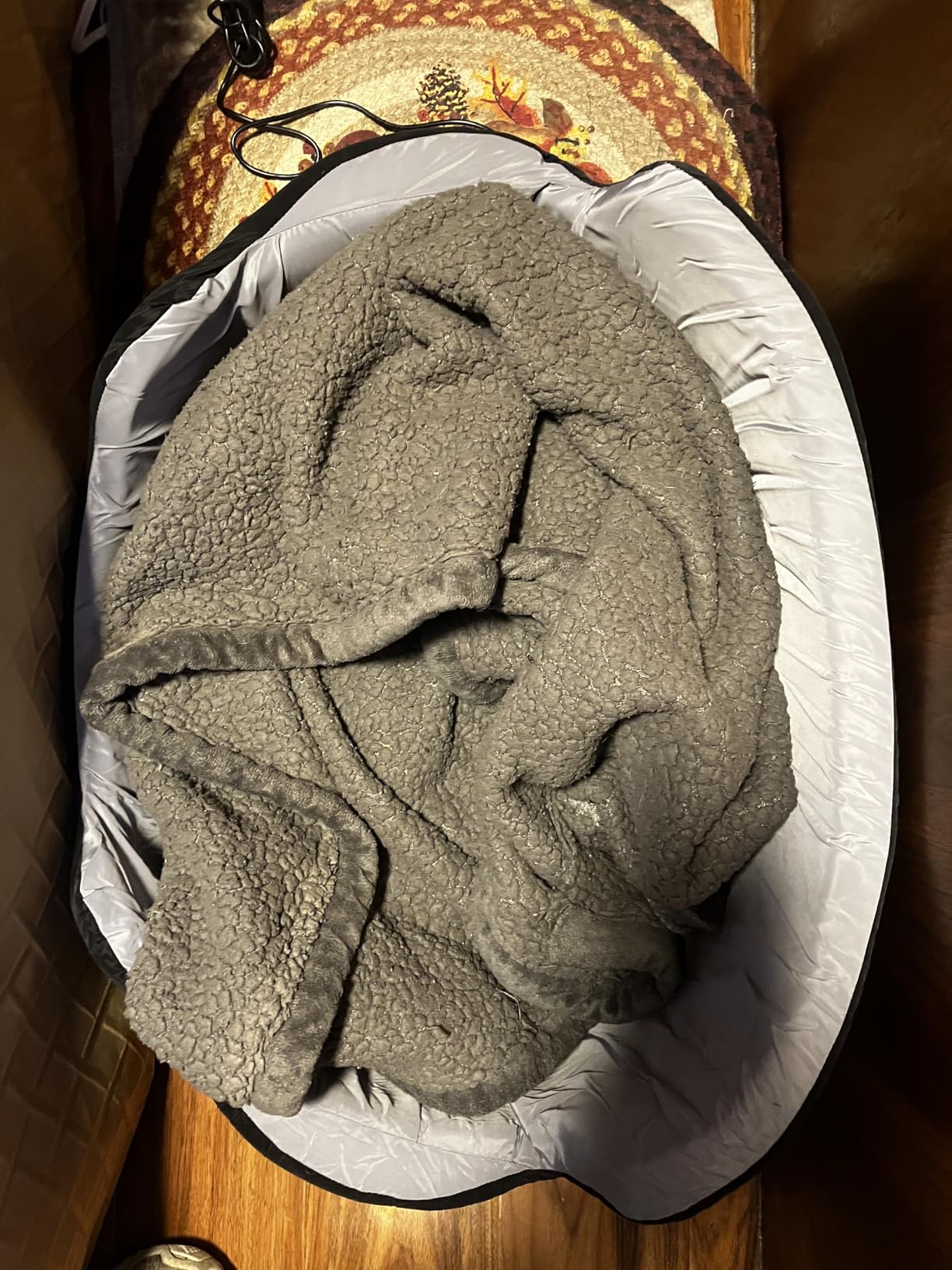 Self-Warming Heated Orthopedic Dog Bed with Dual-Side Comfort (Grey), Reversible Heating Pad for Cats & Small Pets, Waterproof and Machine Washable customer photo 2