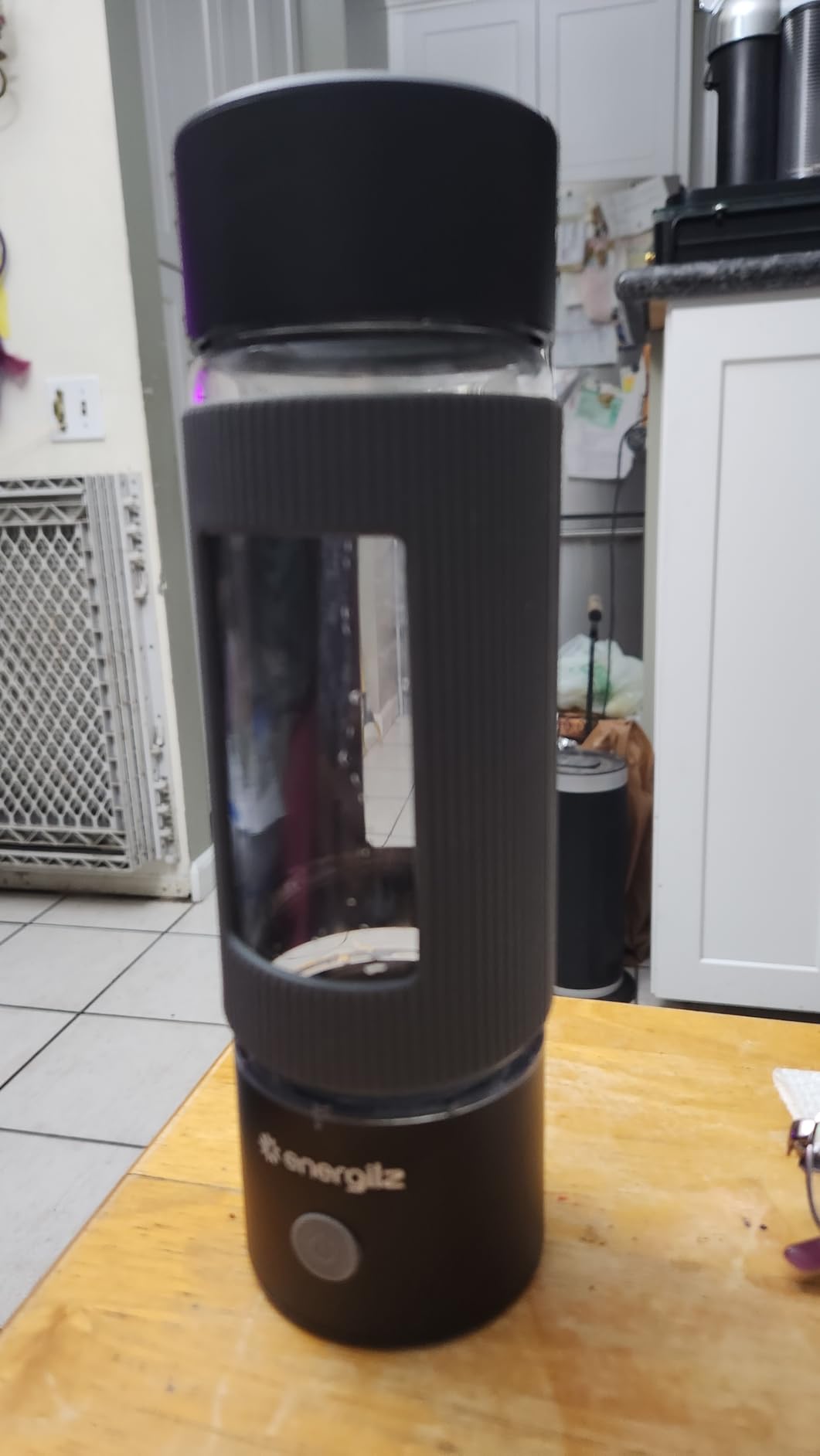 Hydrogen Water Bottle | 16.2 oz (480 ml) Hydrogen Water Generator | 6000 PPB Hydrogenator Machine | SPE/PEM Ionizer Generator (Silver) customer photo 2