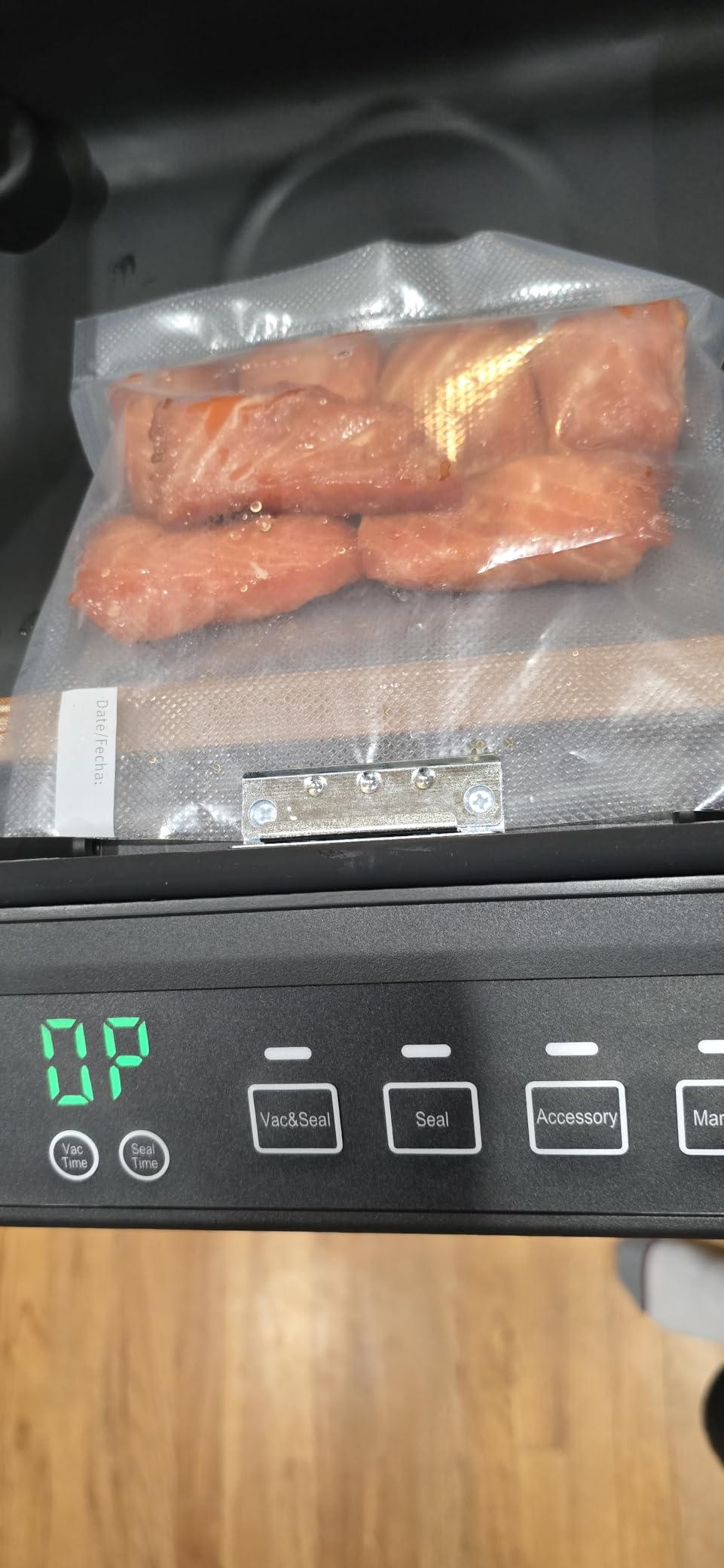 Chamber Vacuum Sealer, 230W Powerful Vacuum Packing Machine with 6.8QT/6.4L Large Chamber and 12-inch Seal Bar for Meats, Soups, Sauces and Liquids, Ideal for Home and Commercial Use customer photo 1