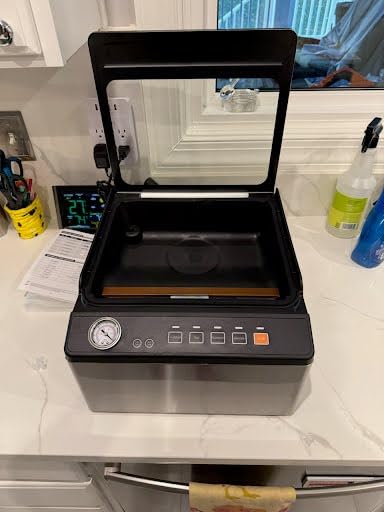 Chamber Vacuum Sealer, 230W Powerful Vacuum Packing Machine with 6.8QT/6.4L Large Chamber and 12-inch Seal Bar for Meats, Soups, Sauces and Liquids, Ideal for Home and Commercial Use customer photo 2