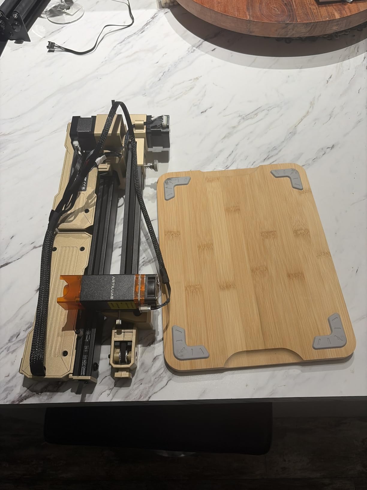 T1 Foldable Laser Engraver, 7000mW Portable Engraving Machine with 0.01mm Accuracy, 200x150mm Working Area for Wood, Leather, Acrylic, Coated Metal - Ideal for DIY & Small Business customer photo 1