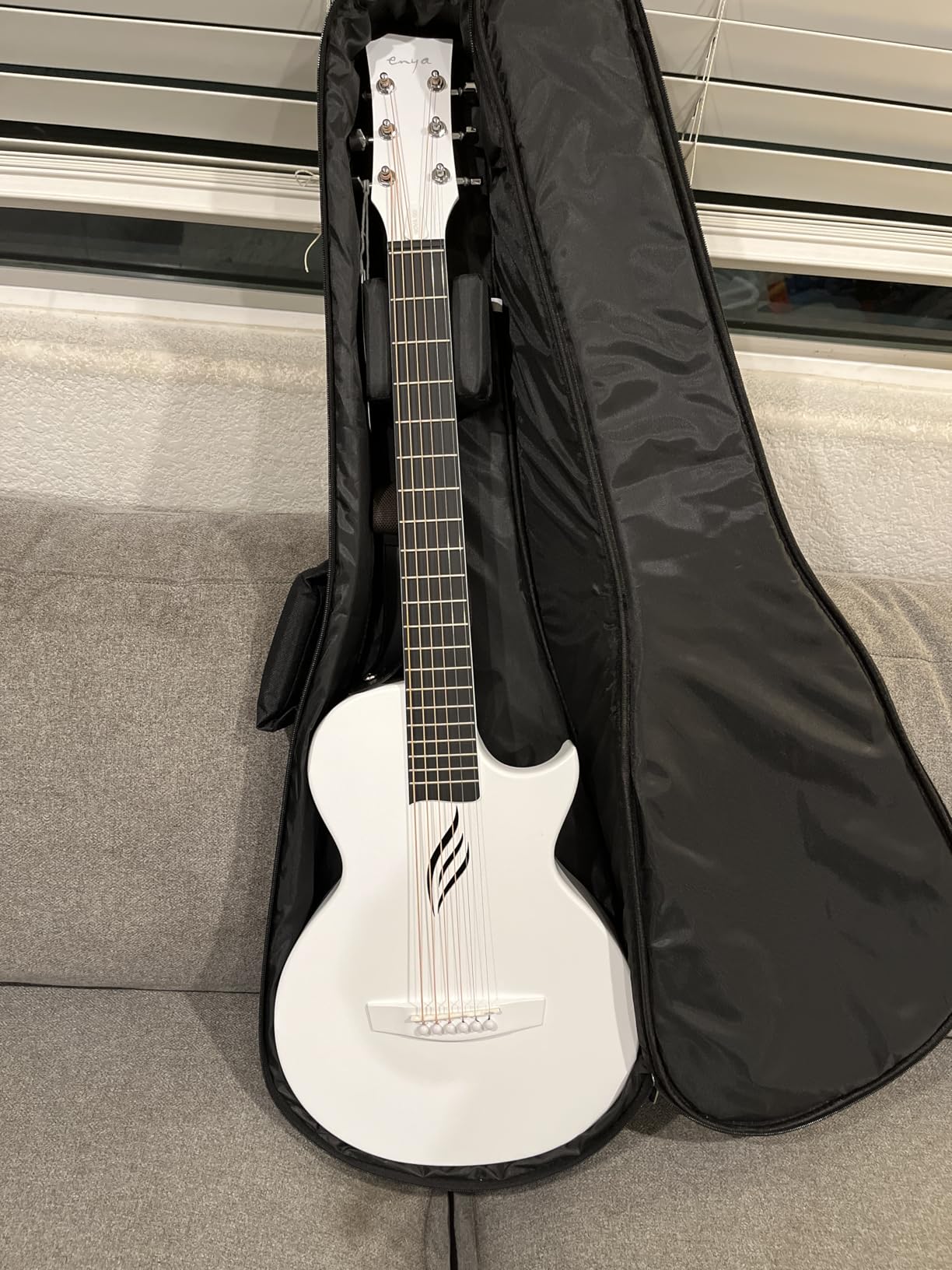 Enya Nova Go Carbon Fiber Travel Acoustic Guitar | 1/2 Size Lightweight Moisture-Proof Guitara | Adult & Beginner Portable Guitar customer photo 1