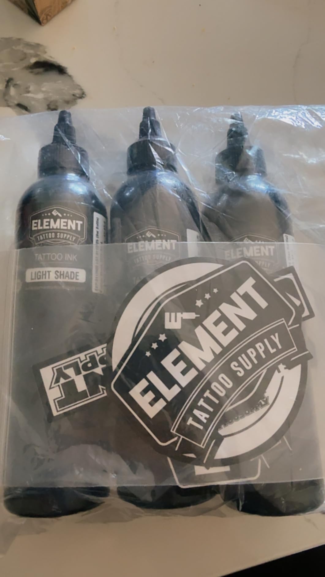 Element Tattoo Supply Tattoo Ink Set 10 Colors Bright Pigment Professional Solid Tattooing Supplies for Human Skin White Black Pink Brown Yellow Red Orange Blue Green Purple 1oz Bottles customer photo 1