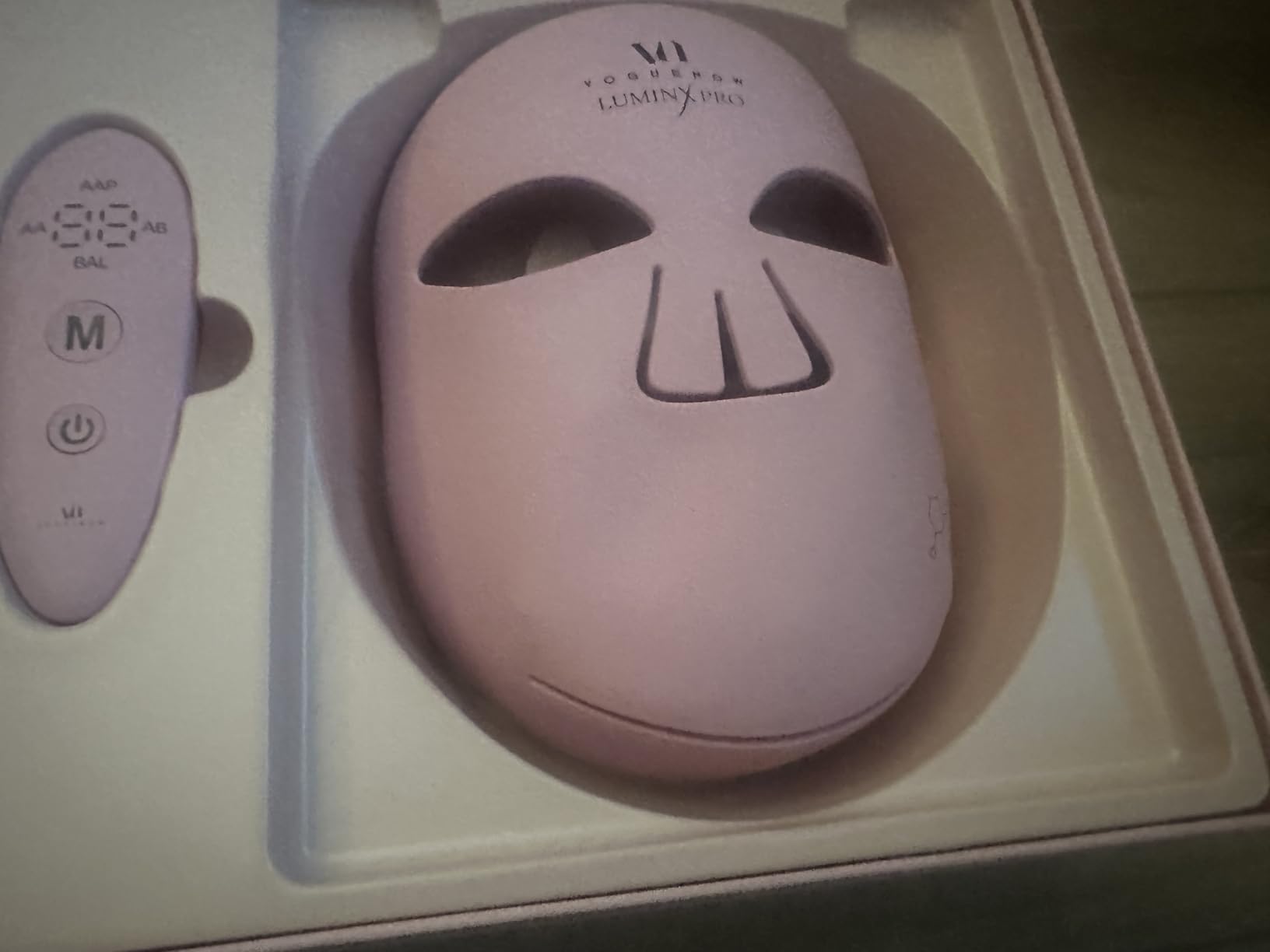 VogueNow LED Light Therapy Mask - FDA-Cleared Device for Wrinkles & Acne - Red Light Therapy for Face with Chin & Lip Coverage - Red, Blue & Near Infrared Facial Skincare Device with 280 LEDs customer photo 2