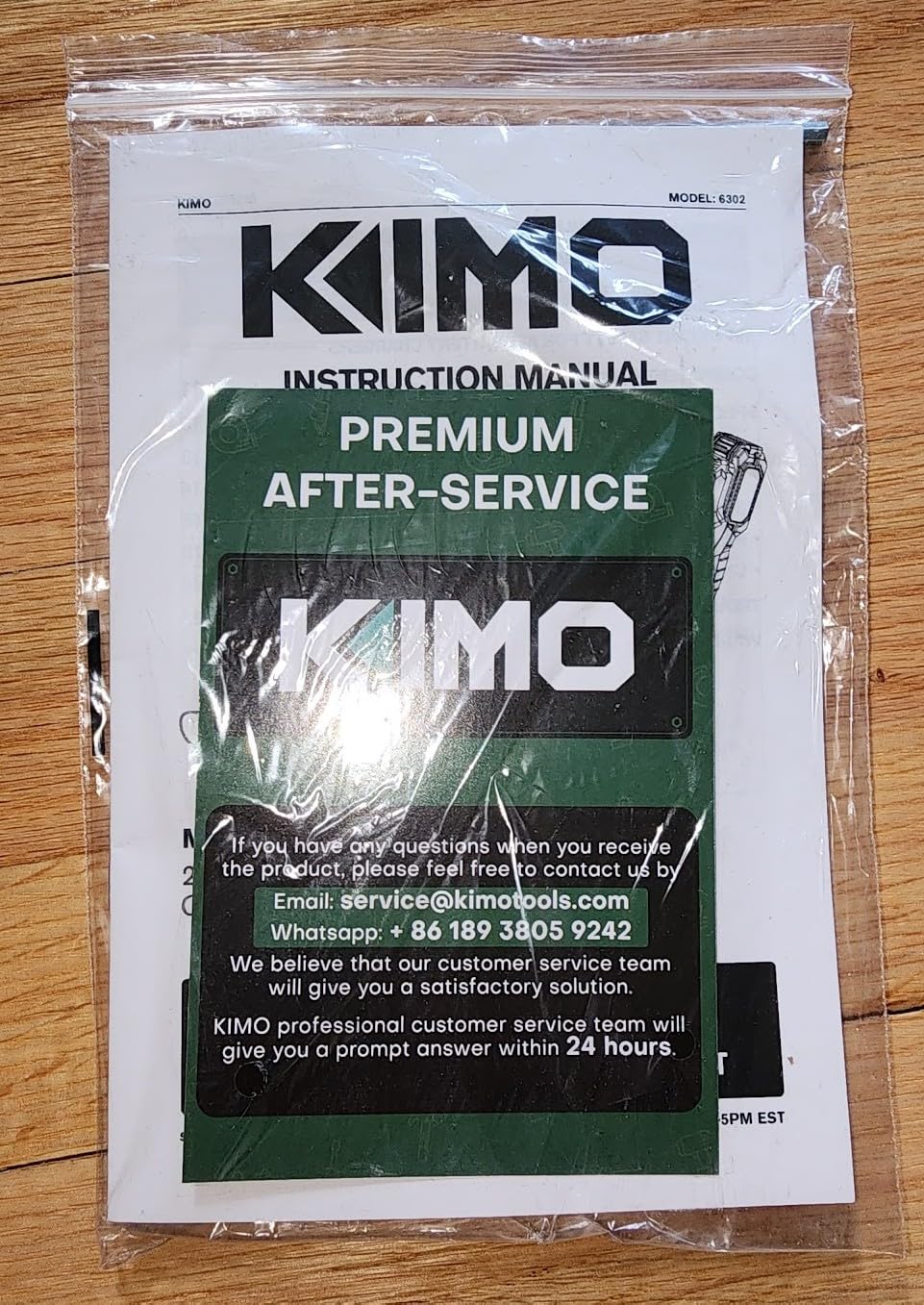 KIMO Leaf Blower Cordless with Battery and Charger, 800CFM/300MPH, Precision Adjustment Handle, 3Speeds w/ Visual Panel, Lightweight, 2 Extended Tube, 2* 2.0 Battery Powered Leaf Blowers for Lawn Care customer photo 1