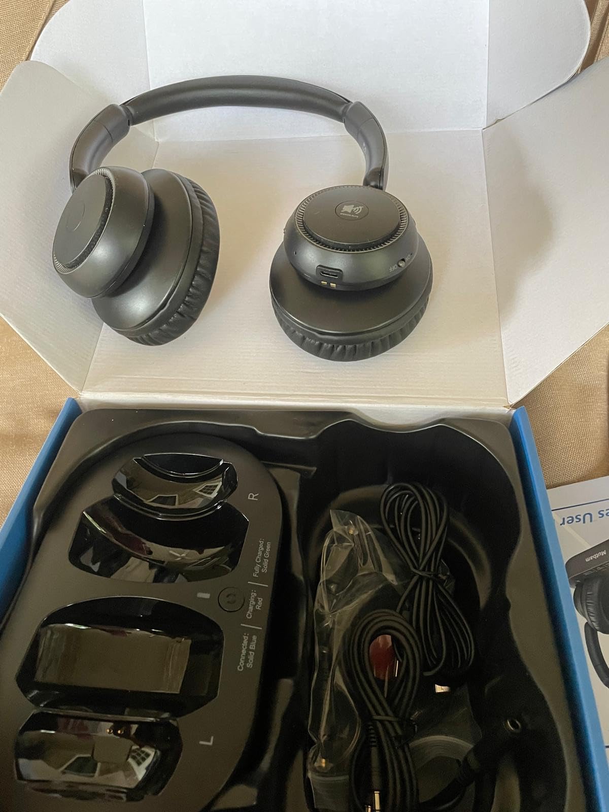 TV Headphones Wireless for Seniors with Transmitter Charging Base, Wireless Headphones for TV, Excellent Compatibility, Perfect Audio Sync, Ideal Gift for Seniors and Parents customer photo 1