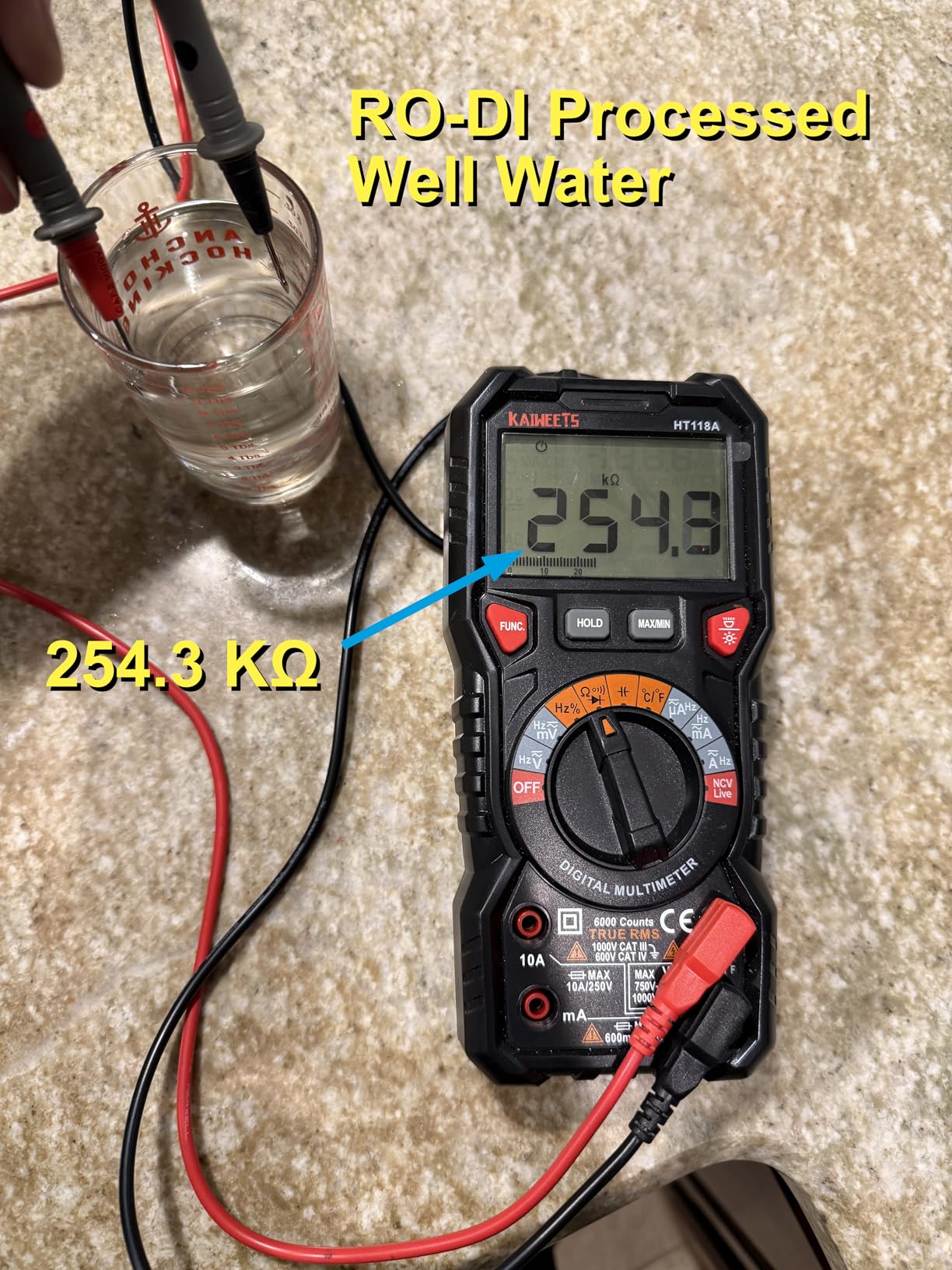 DREO Reverse Osmosis Water Filter Countertop, 7-Stage RO Water Filtration System, Installation-Free, Reduce TDS, Water Filter Pitcher for Home, Kitchen, 3:1 Pure to Drain, WF511 Upgraded customer photo 1