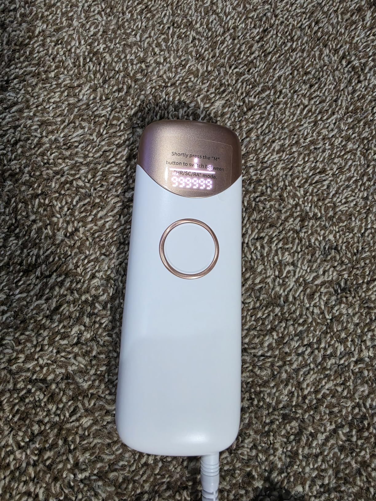 Ubroo Laser Hair Removal with 5C Ice Cooling, Hand-held Hair Removal Device IPL Hair Removal for Women and Men, Reduce Hair Regrowth, Full Body Use for Legs, Bikini, Armpits (Gold) customer photo 1